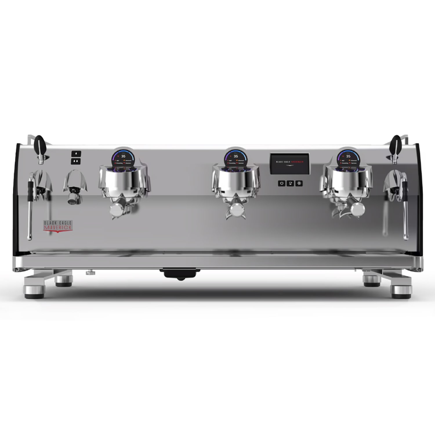 Victoria Arduino MMAVERAVT3030057 Black Eagle Maverick Automatic Commercial Espresso Machine w/ 3 Groups & 2 Steam Wands - 208-240v/1ph