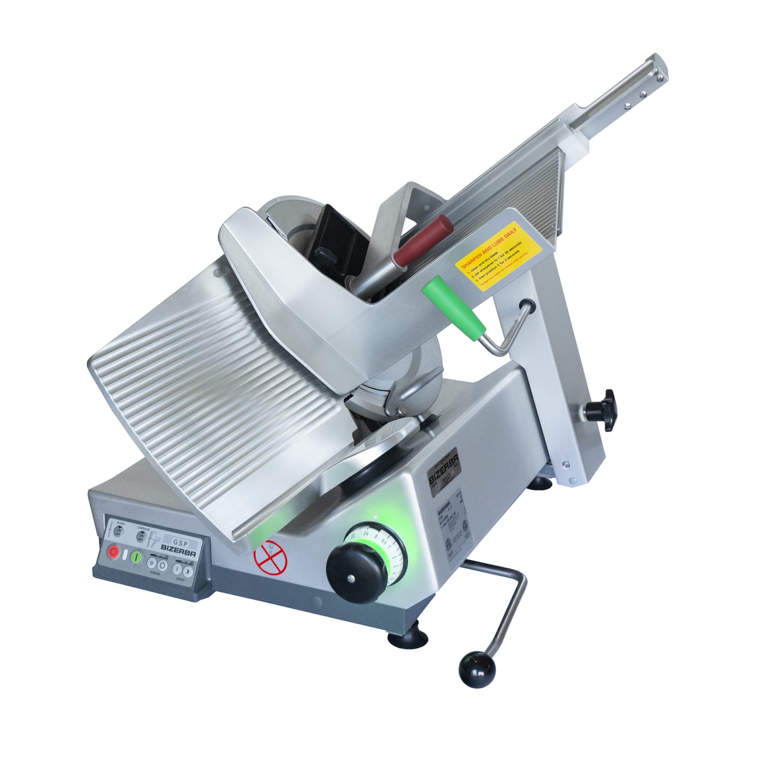 Bizerba GSP HD MAX-1 Automatic Meat & Cheese Commercial Slicer w/ 13 Blade - Belt Driven, 1/2 hp, 120 V