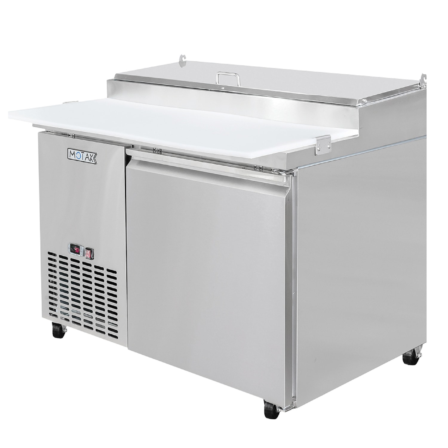 MoTak MPR-44-A 44 1/2 Pizza Prep Table w/ Refrigerated Base, 115v, Stainless Steel