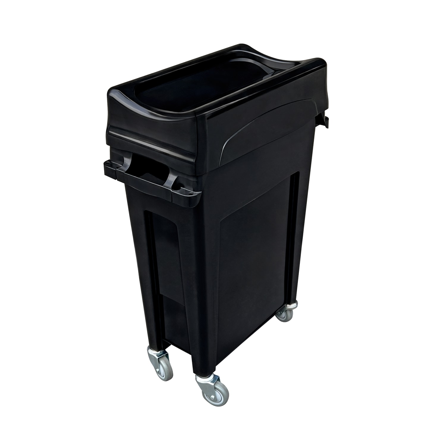 Quantum Food Service CTH-MOB CRUSADER Mobile Casters Kit for Slim Trash Cans w/ 250 lb Capacity, Silver
