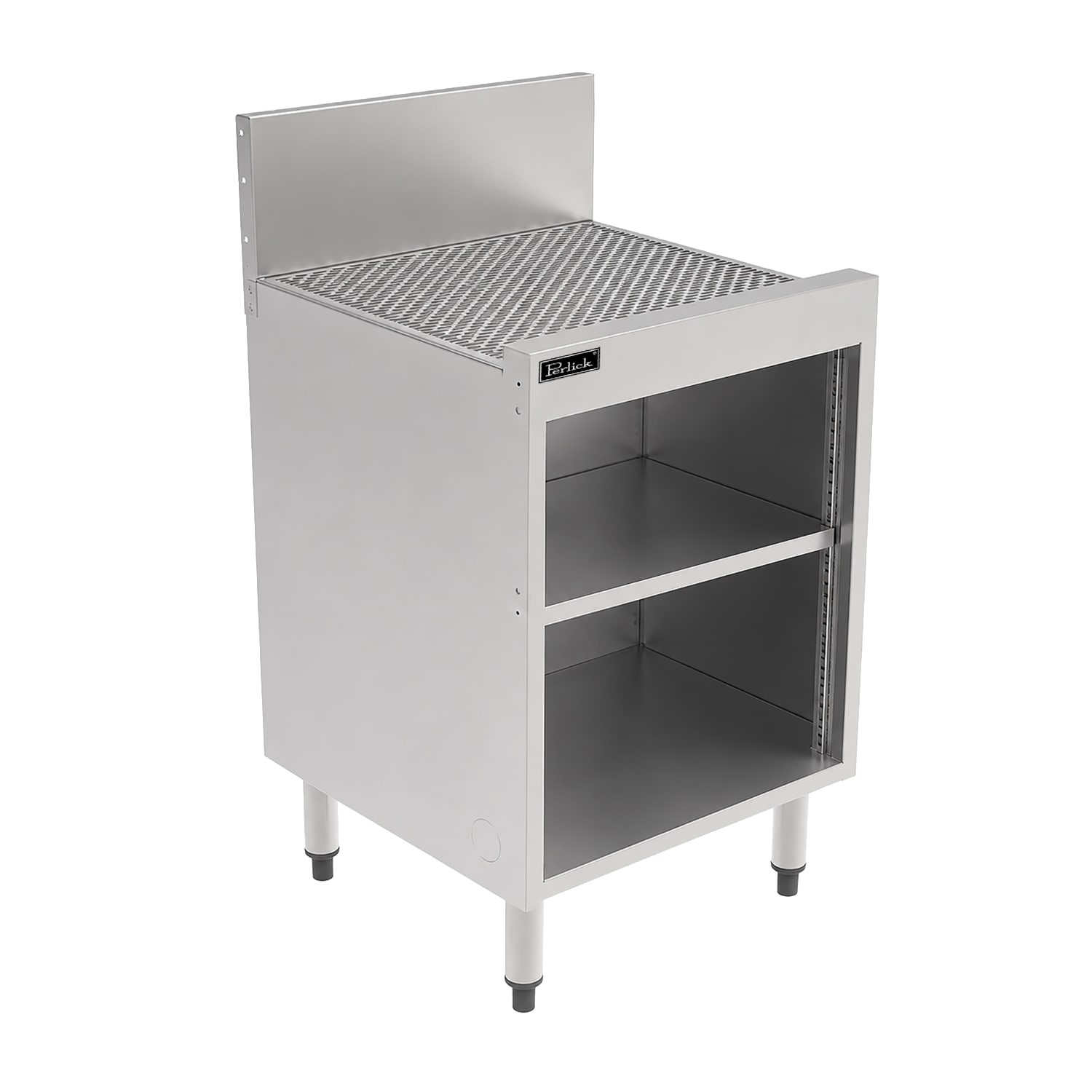 Perlick TS18SC 18 Stationary Storage Cabinet, 18 9/16 Front To Back, Hinged Door, Stainless Steel