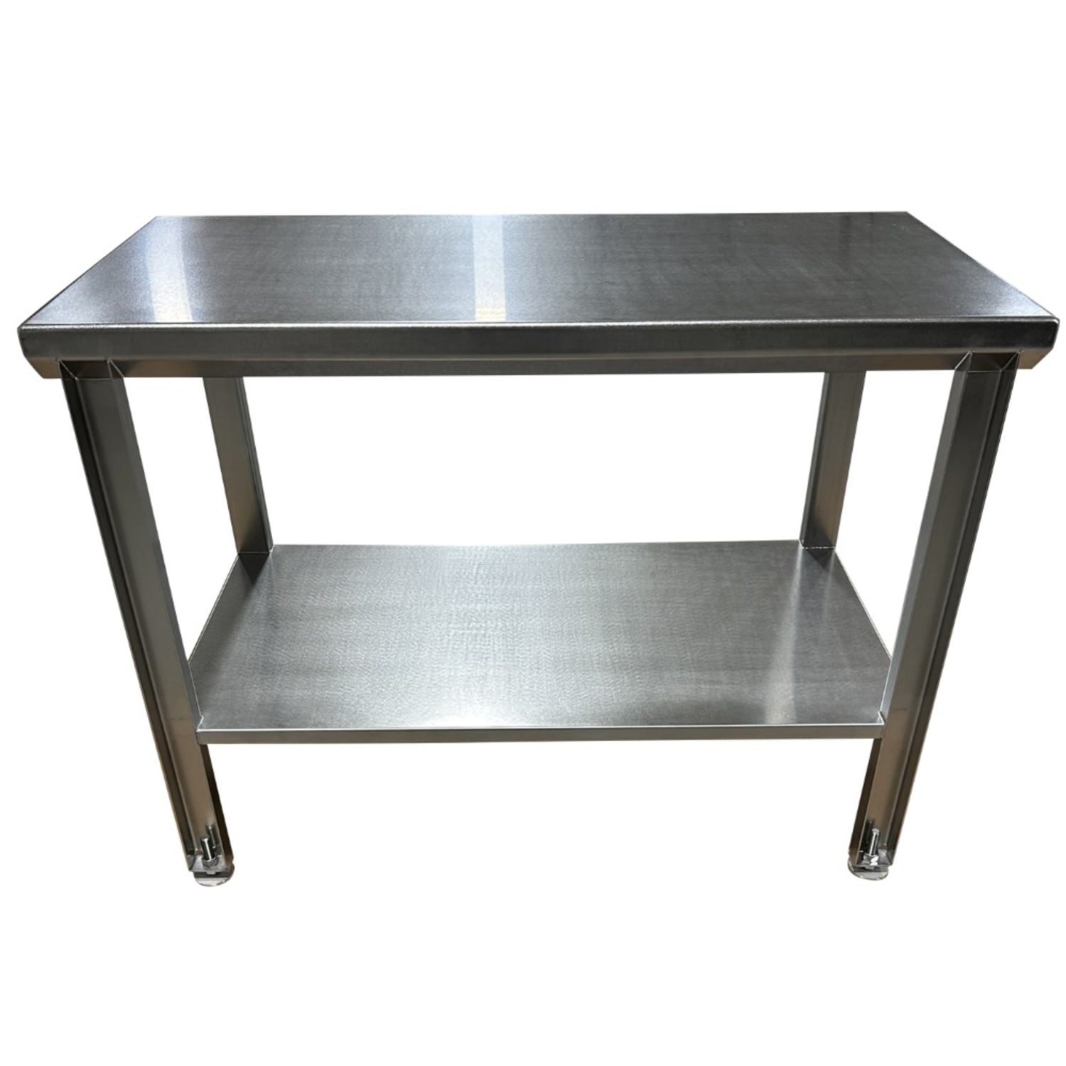 SSL Industries SSL-1001-A-S-48X30 48 11 ga Work Table w/ Undershelf & 304 Series Stainless Steel Flat Top