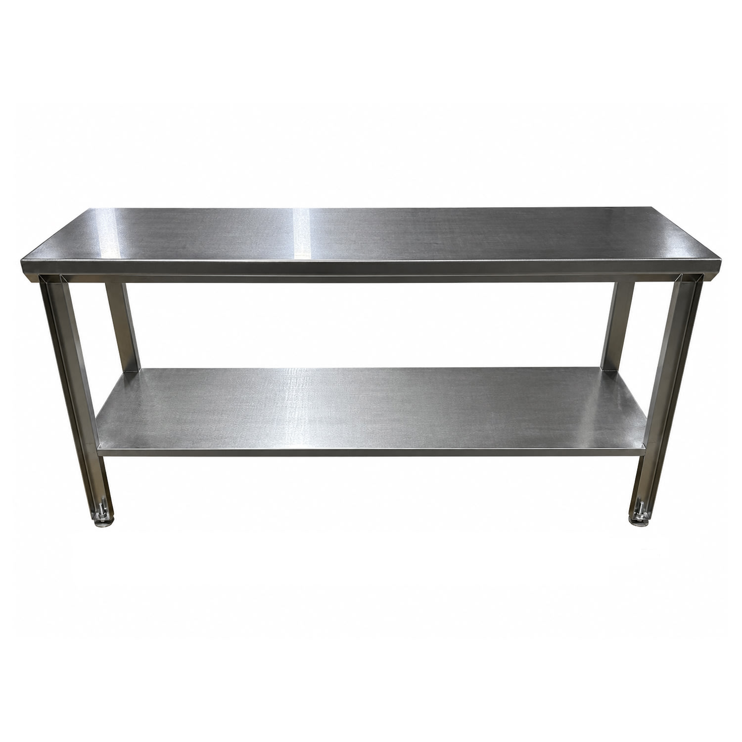 SSL Industries SSL-1001-A-S-60X24 60 11 ga Work Table w/ Undershelf & 304 Series Stainless Steel Flat Top