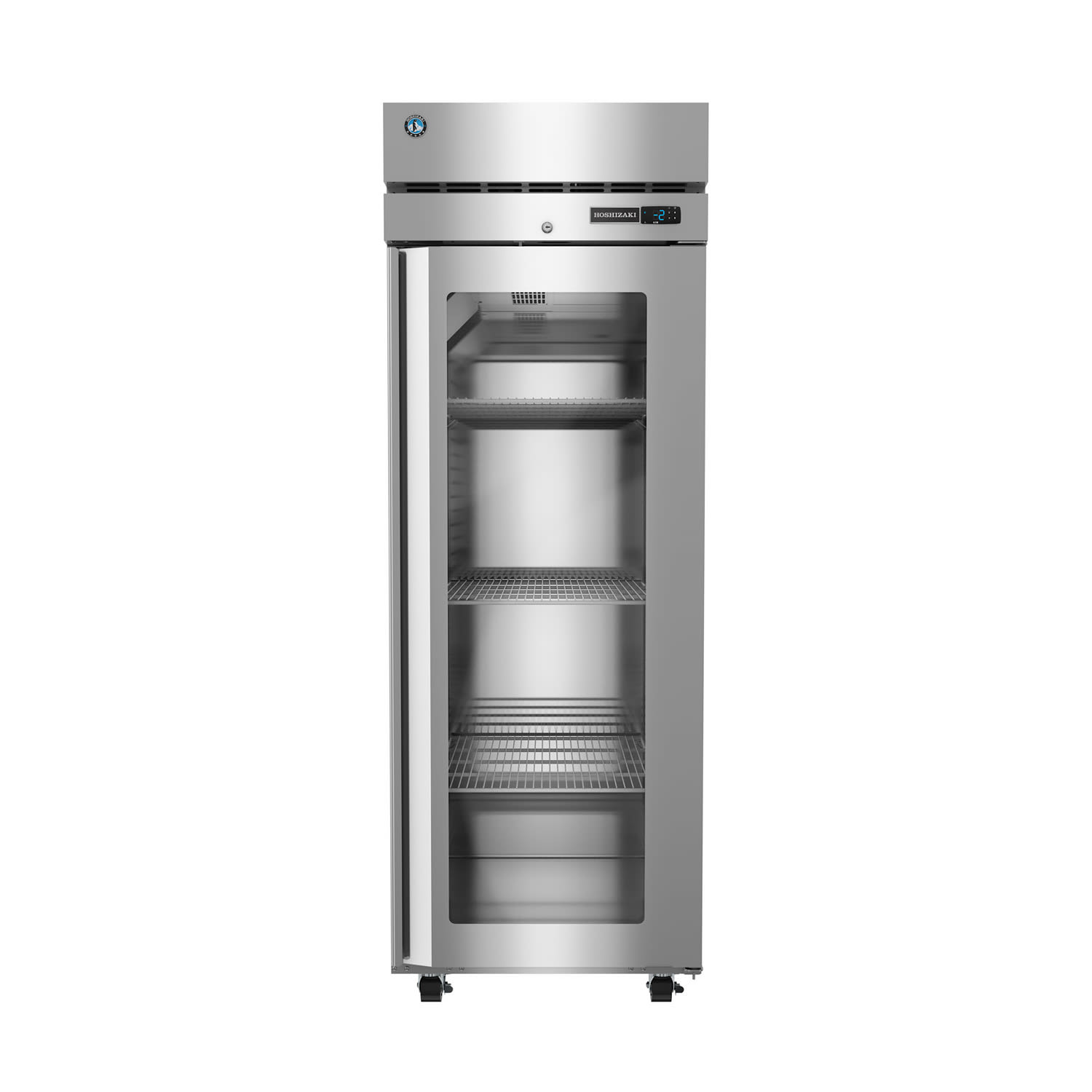 Hoshizaki F1A-FG 27 1/2 Steelheart Series 1 Section Reach In Freezer, 1 Right Hinge Glass Door, 115v, 23.1 Cu. Ft, Stainless Steel