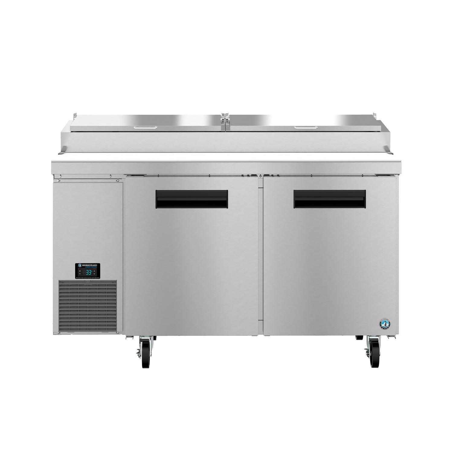 Hoshizaki PR60B 60 Steelheart Pizza Prep Table w/ Refrigerated Base, 115v, Stainless Steel