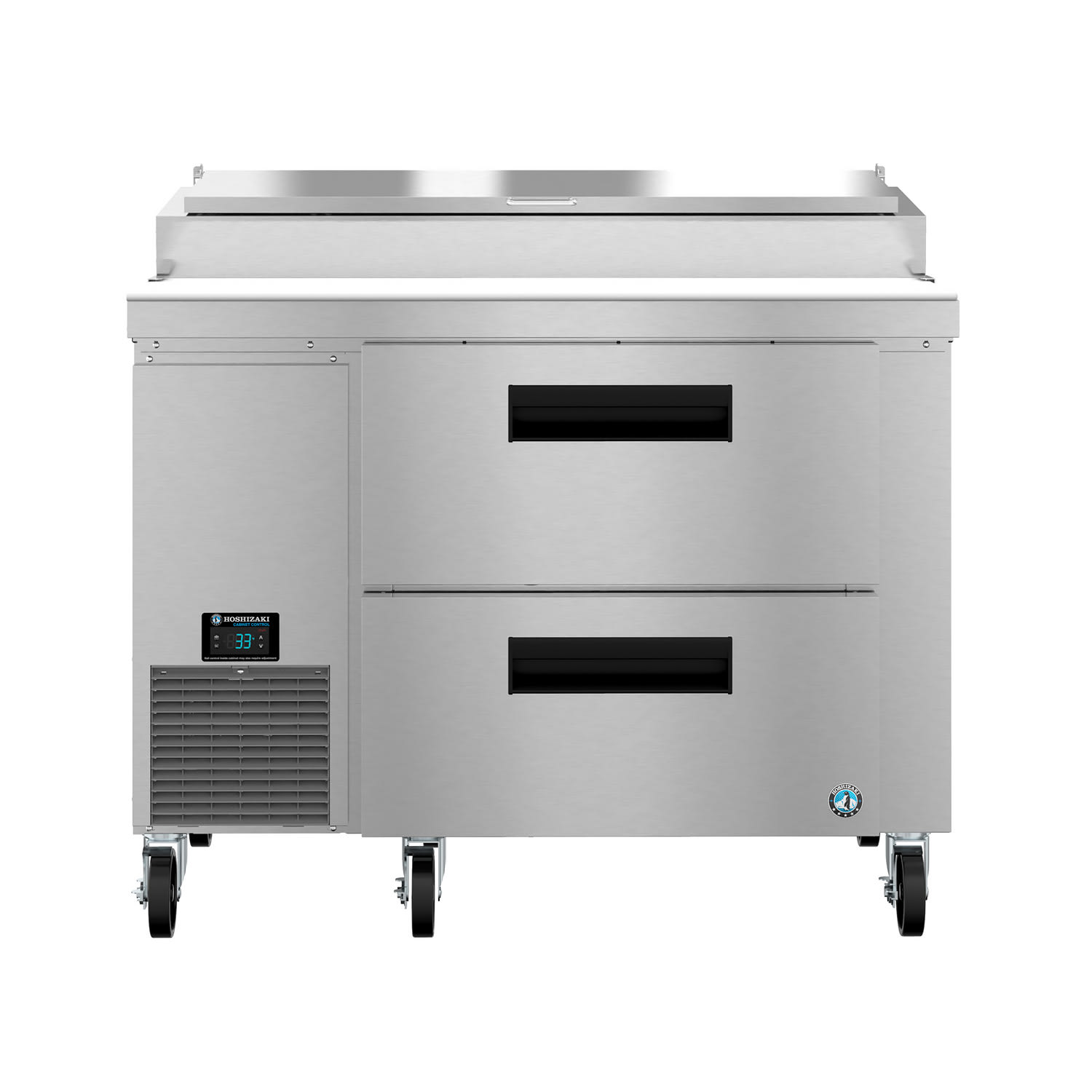 Hoshizaki PR46B-D2 46 Steelheart Pizza Prep Table w/ Refrigerated Base, 115v, Stainless Steel