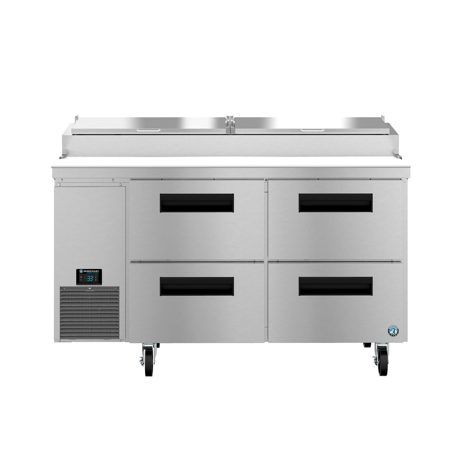 Hoshizaki PR60B-D4 60 Steelheart Pizza Prep Table w/ Refrigerated Base, 115v, 1 Section, Stainless Steel