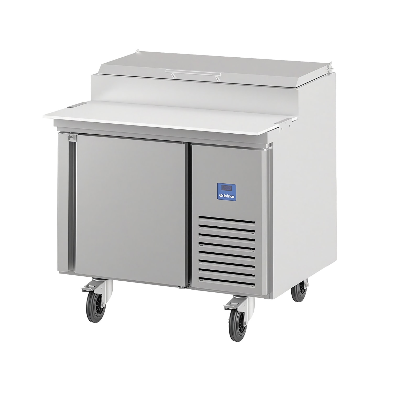 Infrico IRT-MR41EN 41 3/8 MR Series Pizza Prep Table w/ Refrigerated Base, 115v, Stainless Steel