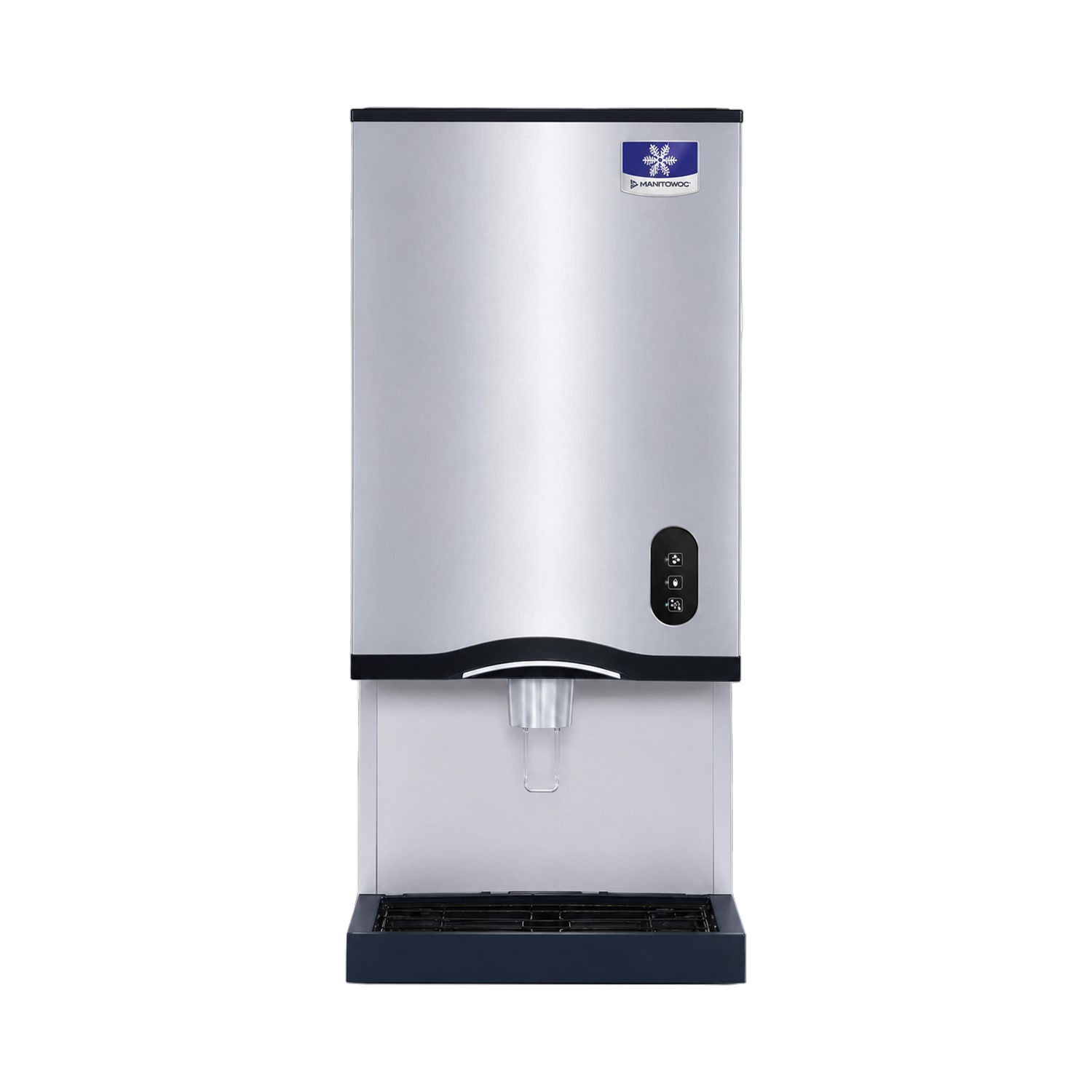 Manitowoc CNP0202A-L 315 lb Countertop Water & Nugget Ice Dispenser for Commercial Ice Machines - 20 lb Storage, Cup Fill, 115v, Lever Dispenser for Commercial Ice Machines, Blue | Manitowoc Ice