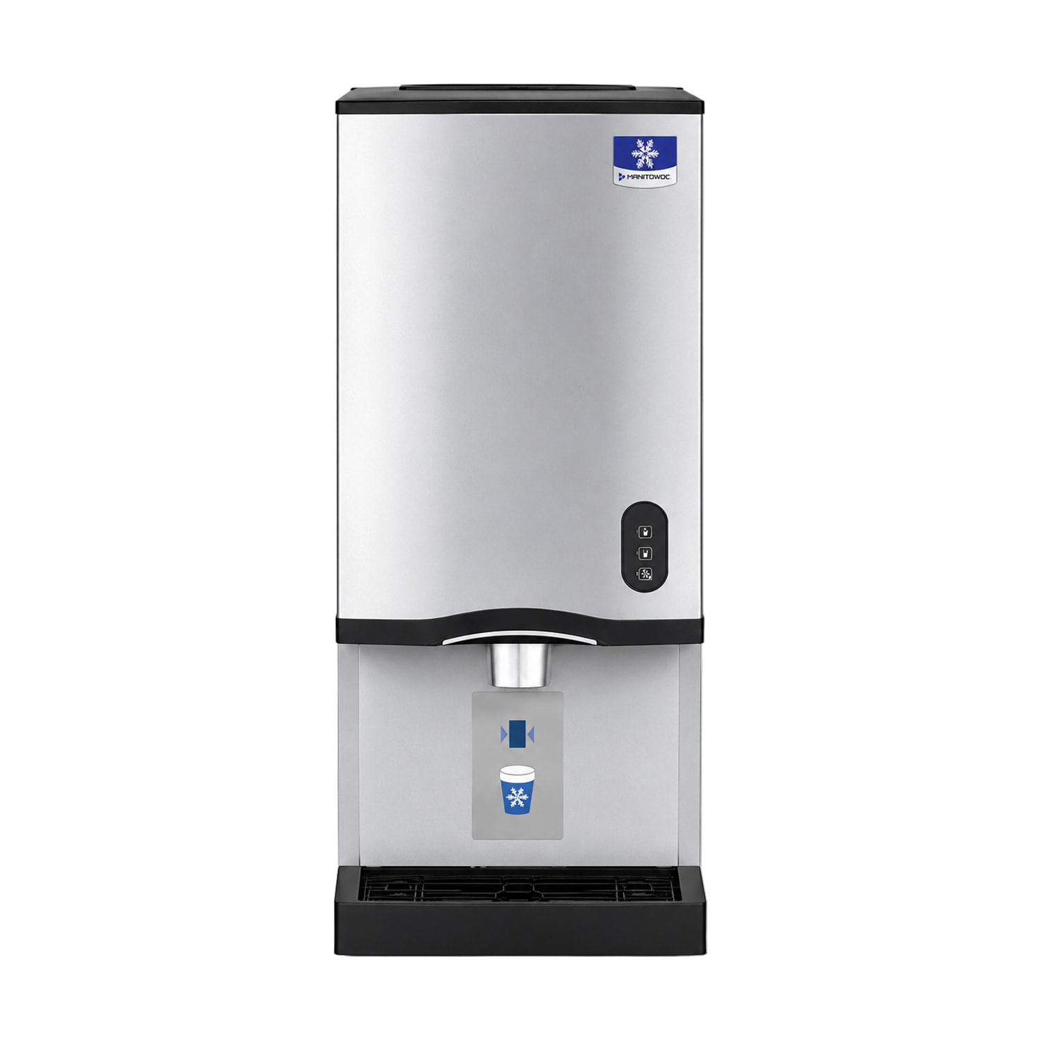 Manitowoc CNP0202A 315 lb Countertop Water & Nugget Ice Dispenser for Commercial Ice Machines - 20 lb Storage, Cup Fill, 115v, Touchless Dispenser for Commercial Ice Machines, Blue | Manitowoc Ice