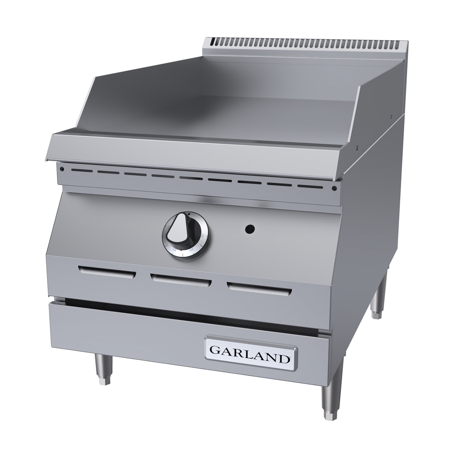 Garland GD-15GTH LP 15 Gas Commercial Griddle w/ Thermostatic Controls - 1/2 Steel Plate, Liquid Propane, 15"" x 18"" Plate, LP Gas, Stainless Steel, Gas Type: LP