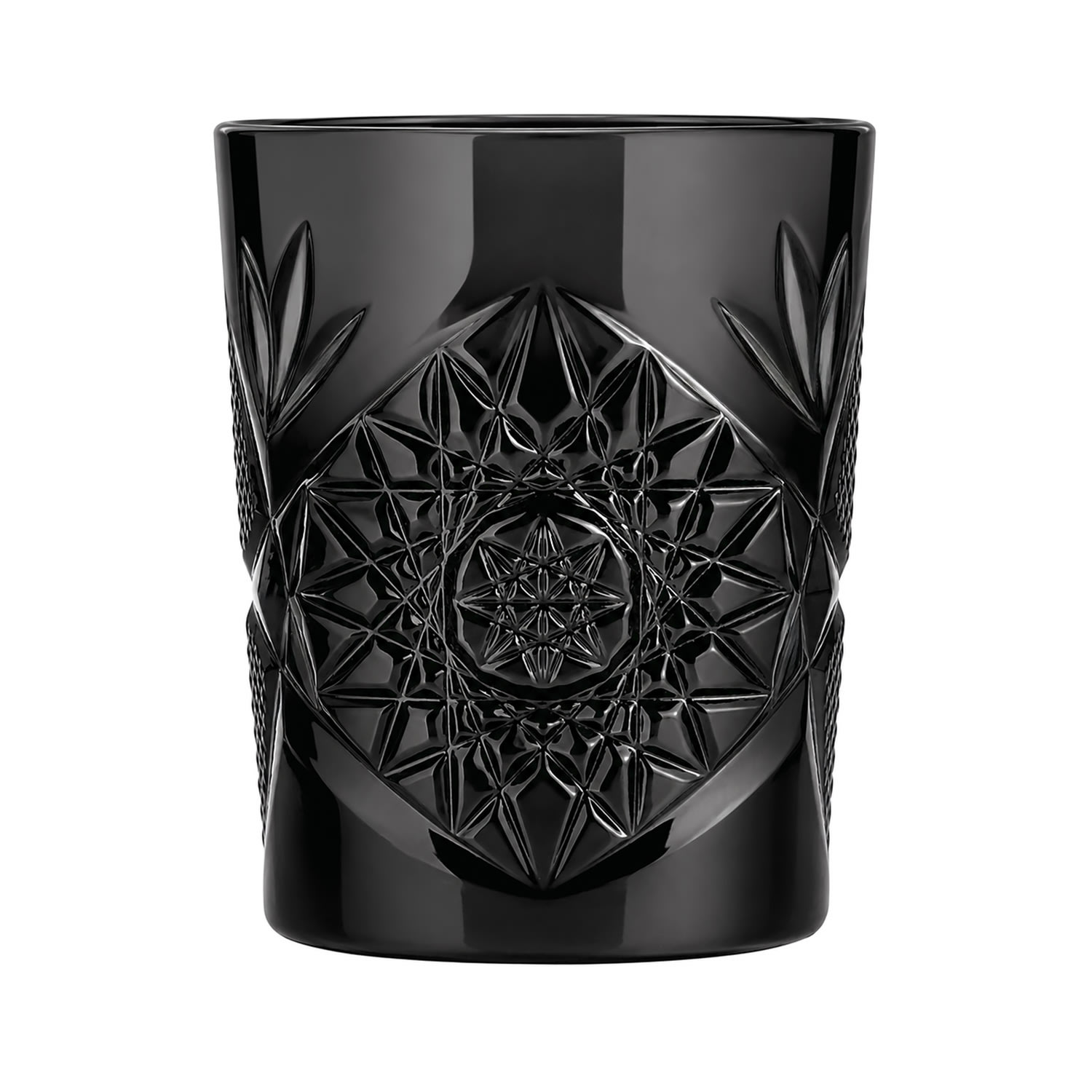 Mikasa Hospitality O-1006245 12 oz ONIS Icon Black Double Old Fashioned Glass