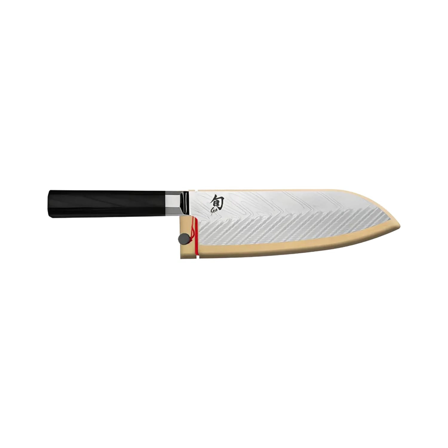 Shun 7 Dual Core Santoku Knife w/ Black Packwood Handle, Carbon Steel