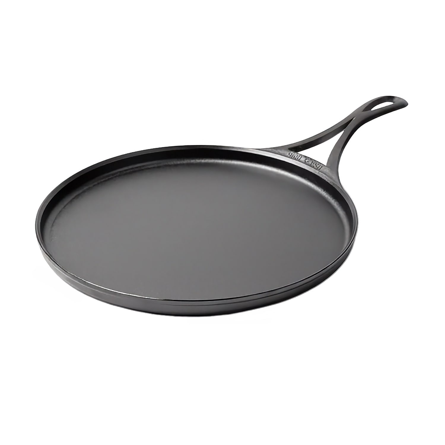 Lodge BL22GR 11 Round Seasoned Cast Iron Griddle, Black