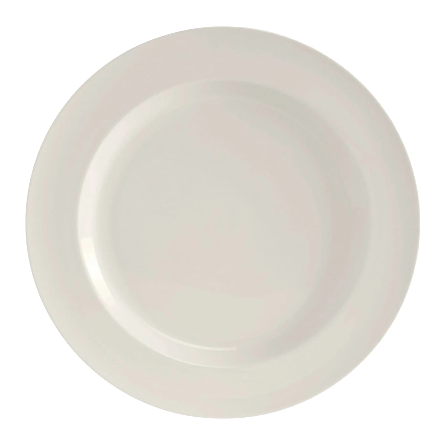 Tuxton AMU-006 10 Round AlumaTux Modena Plate - China, Pearl White, 1 Dozen