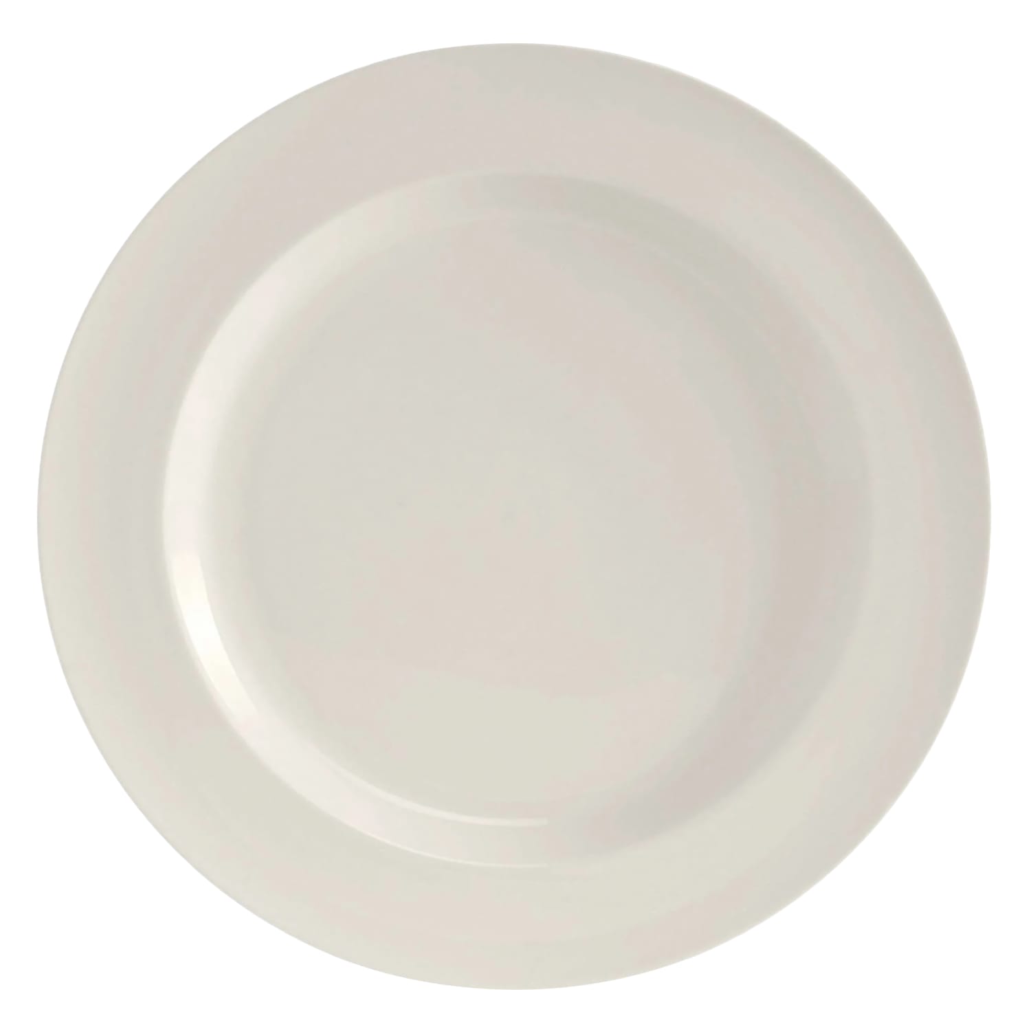 Tuxton AMU-007 10 5/8 Round AlumaTux Modena Plate - China, Pearl White, 1 Dozen
