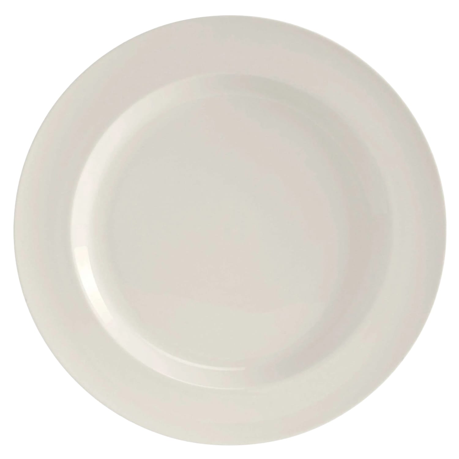 Tuxton AMU-008 11 5/8 Round AlumaTux Modena Plate - China, Pearl White, 1 Dozen
