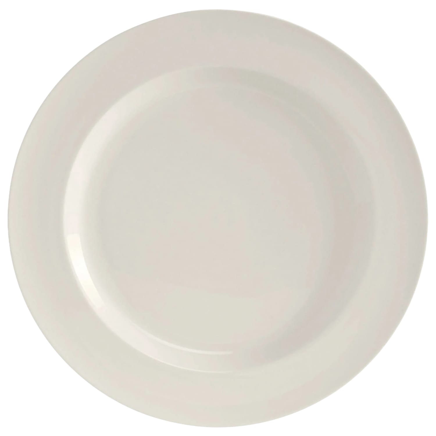 Tuxton AMU-009 12 1/2 Round AlumaTux Modena Platter - China, Pearl White