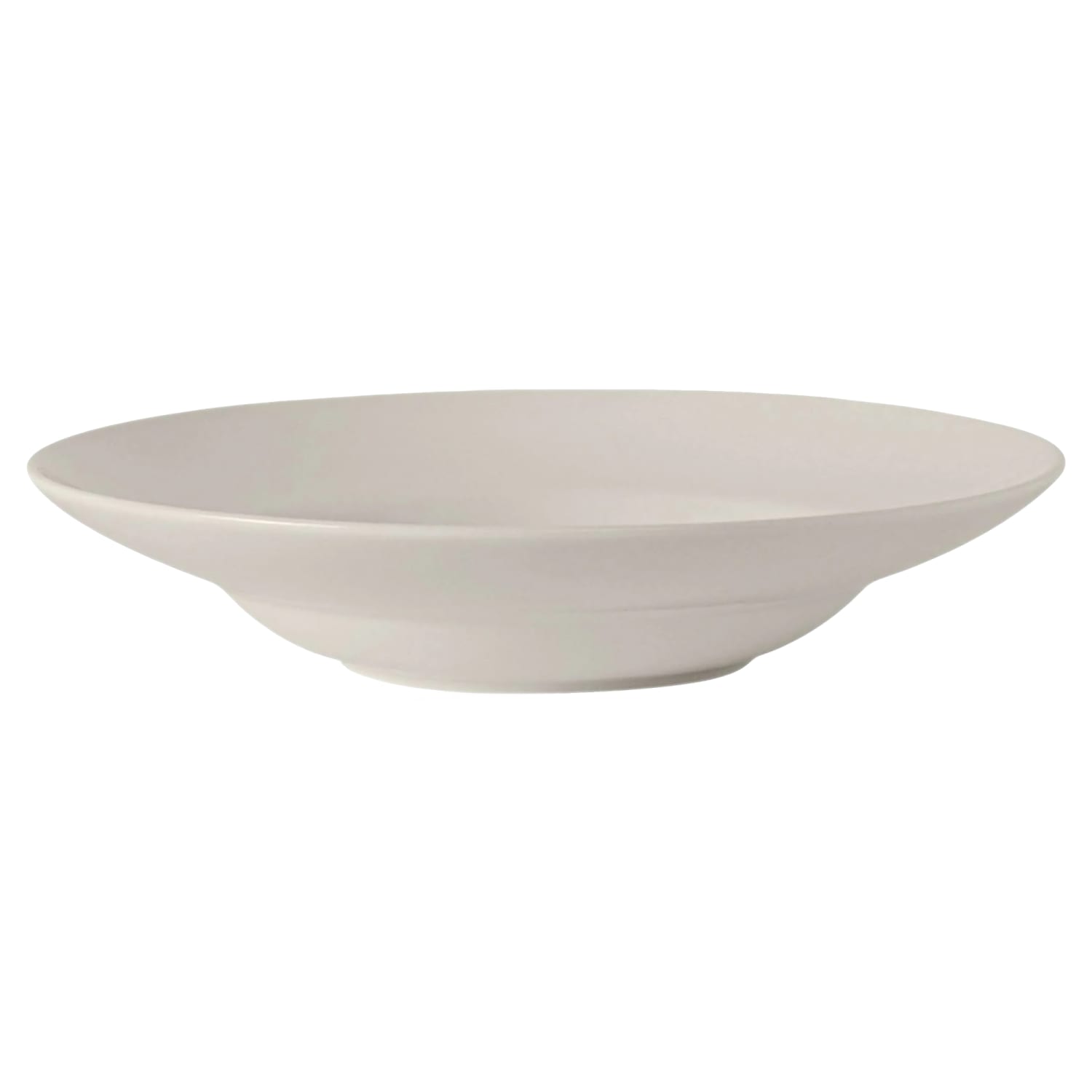 Tuxton AMU-064 15 1/2 oz Round AlumaTux Modena Pasta/Salad Bowl - China, Pearl White, 1 Dozen
