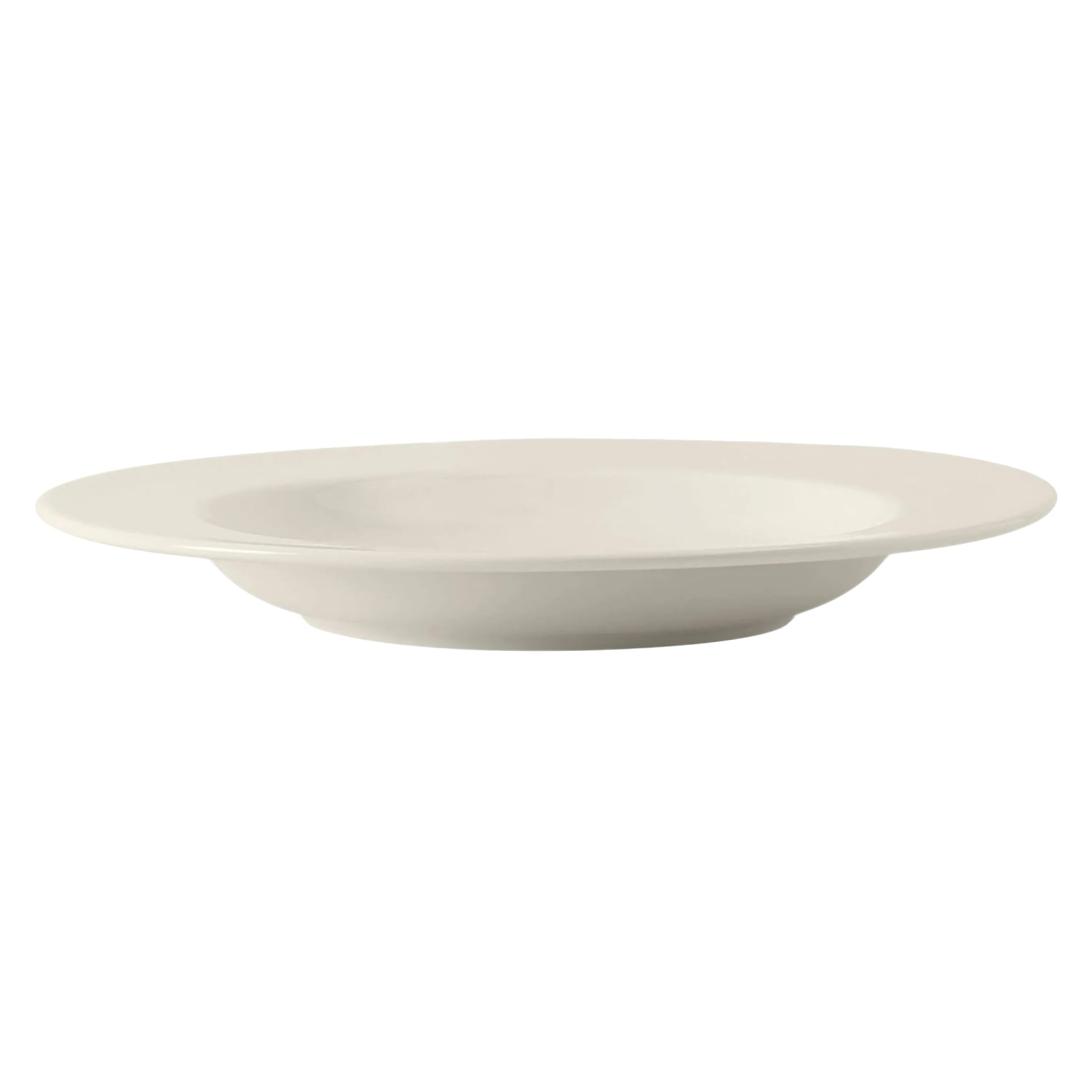 Tuxton AMU-069 18 1/2 oz Round AlumaTux Pasta Bowl - Ceramic, Pearl White, 1 Dozen