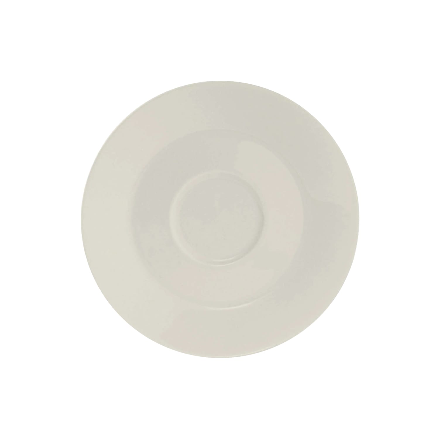 Tuxton AMU-084 6 Round AlumaTux Modena Saucer - China, Pearl White, 3 Dozen