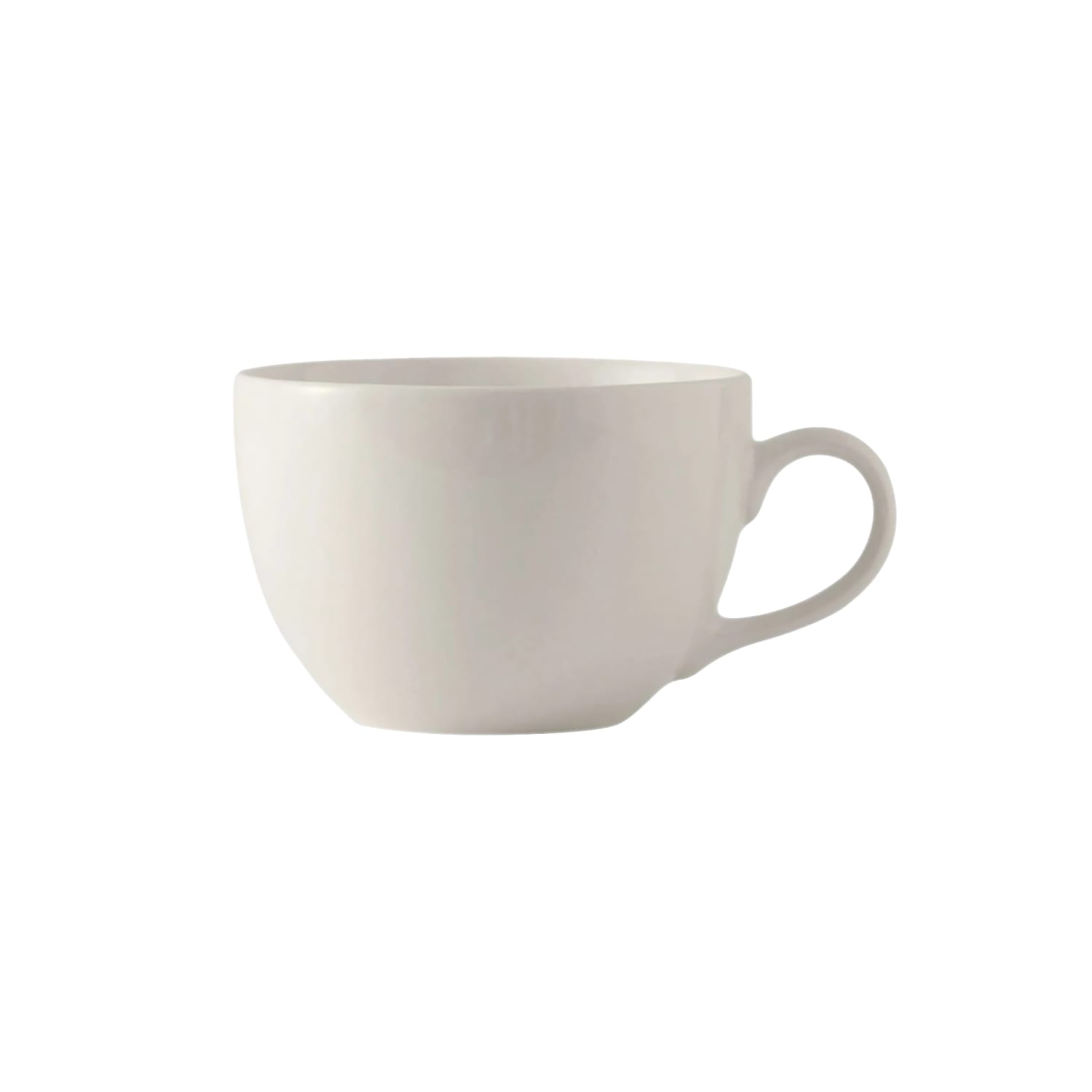 Tuxton AMU-087 10 oz AlumaTux Modena Round Cup - China, Pearl White, 2 Dozen