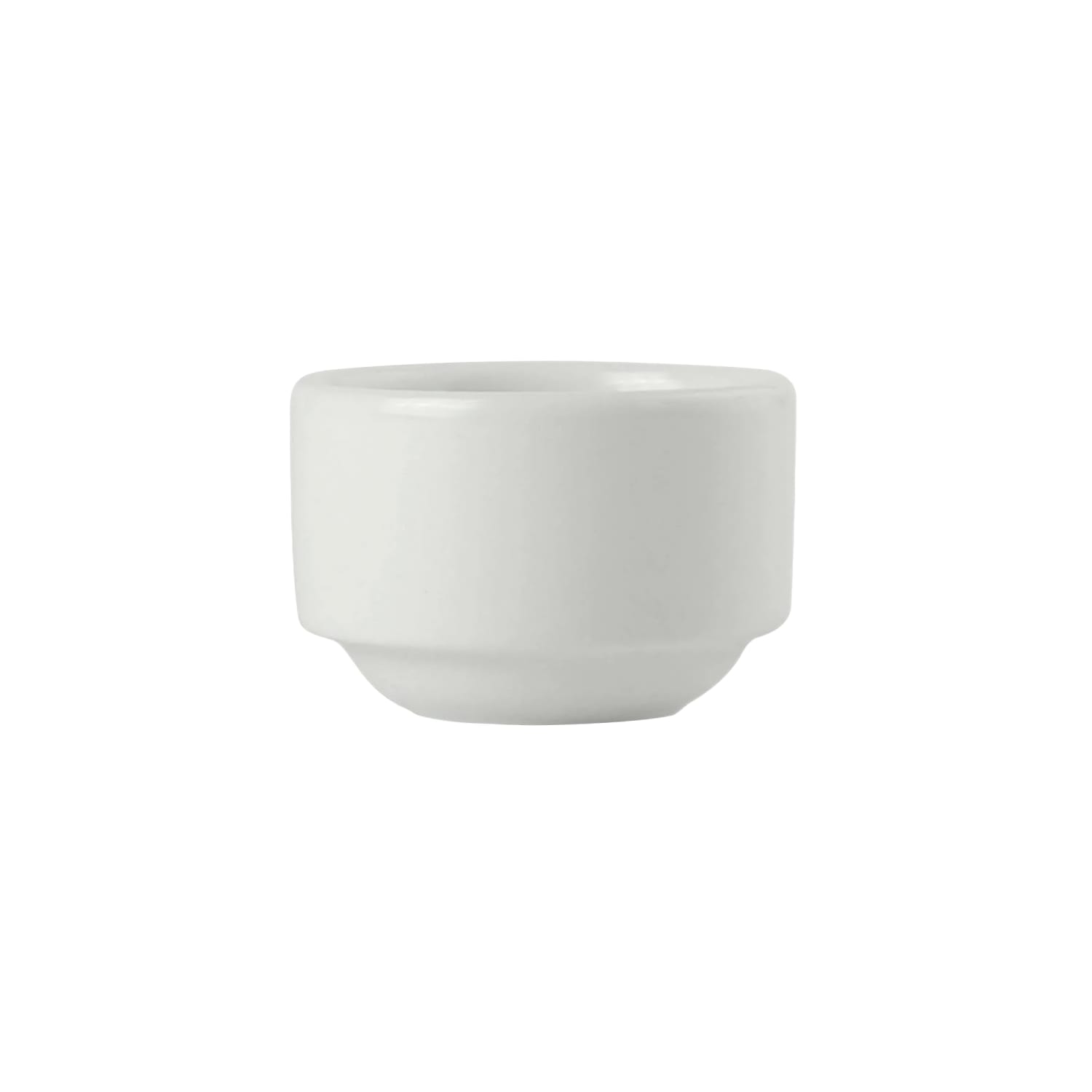 Tuxton AMU-762 1 1/2 oz Round AlumaTux Stackable Ramekin - China, Pearl White, 4 Dozen