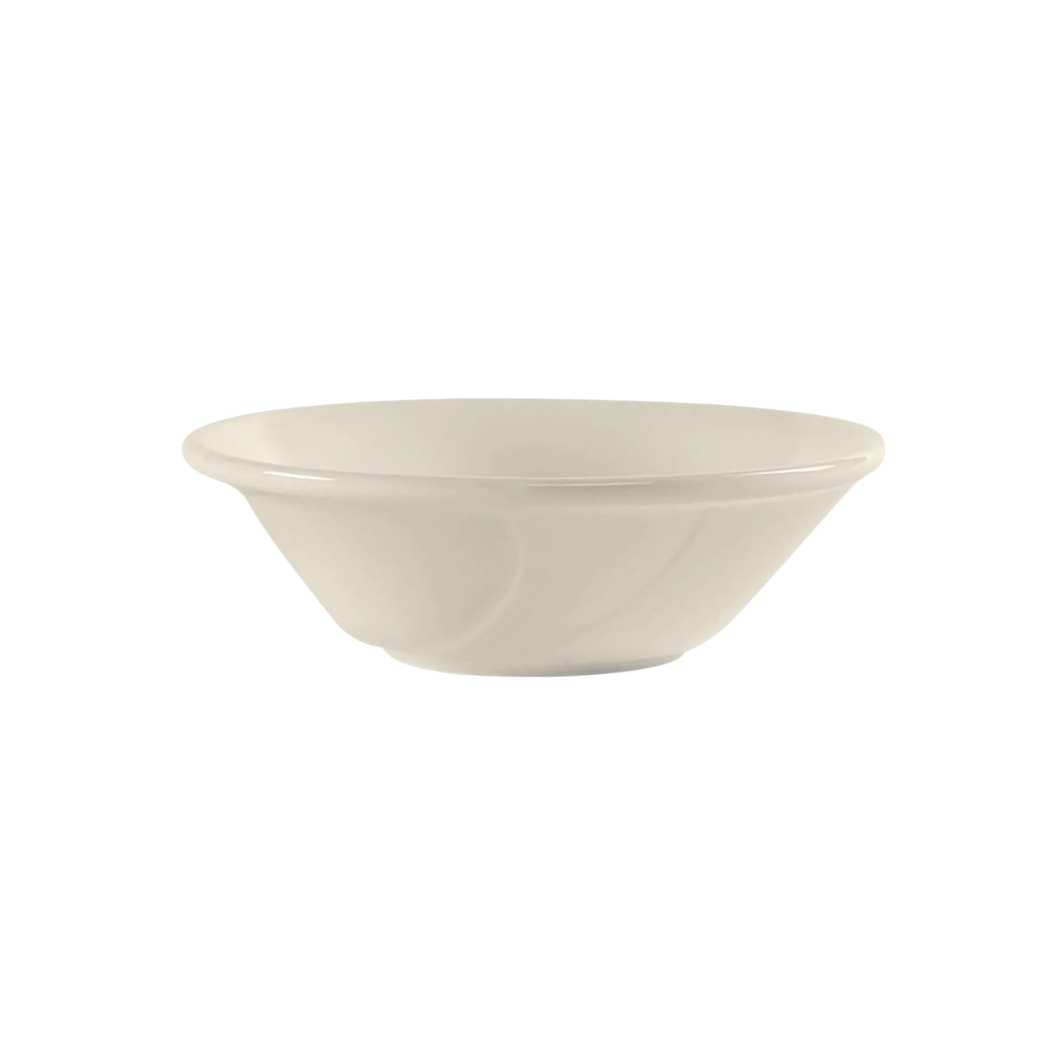 Tuxton ASU-061 16 oz Round AlumaTux San Marino Grapefruit Bowl - China, Pearl White, 3 Dozen