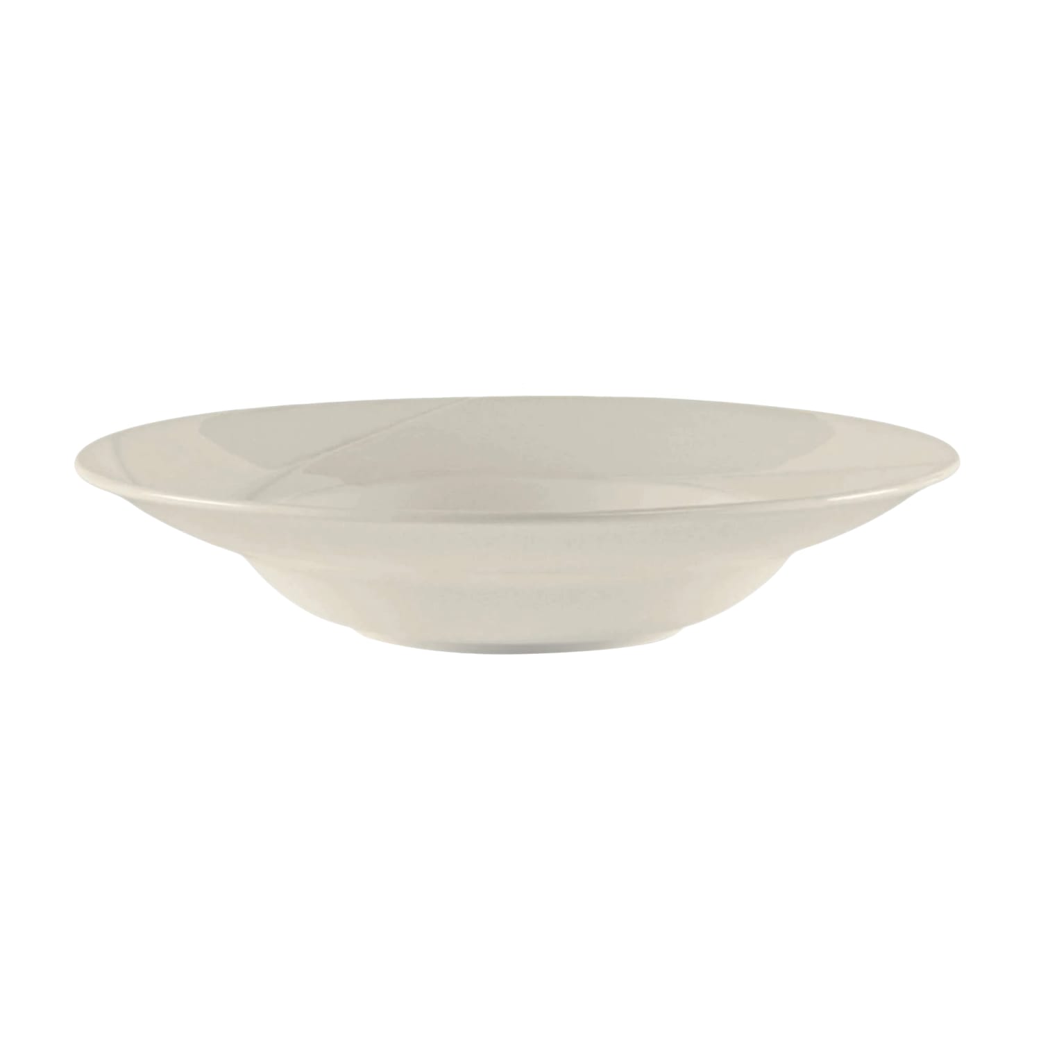 Tuxton ASU-064 15 1/2 oz Round AlumaTux San Marino Pasta/Salad Bowl - China, Pearl White, 1 Dozen