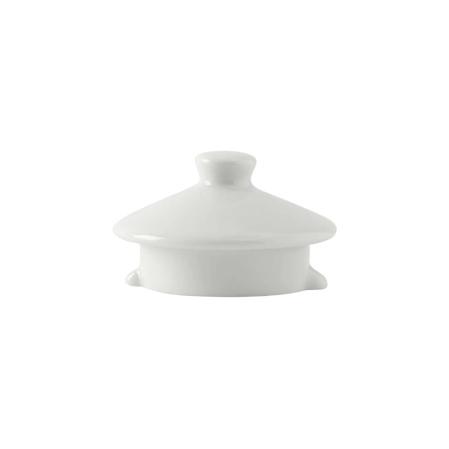 Tuxton GZP-102L Coffee/Teapot Lid for GZP-102 - China, Porcelain White, 1 Dozen