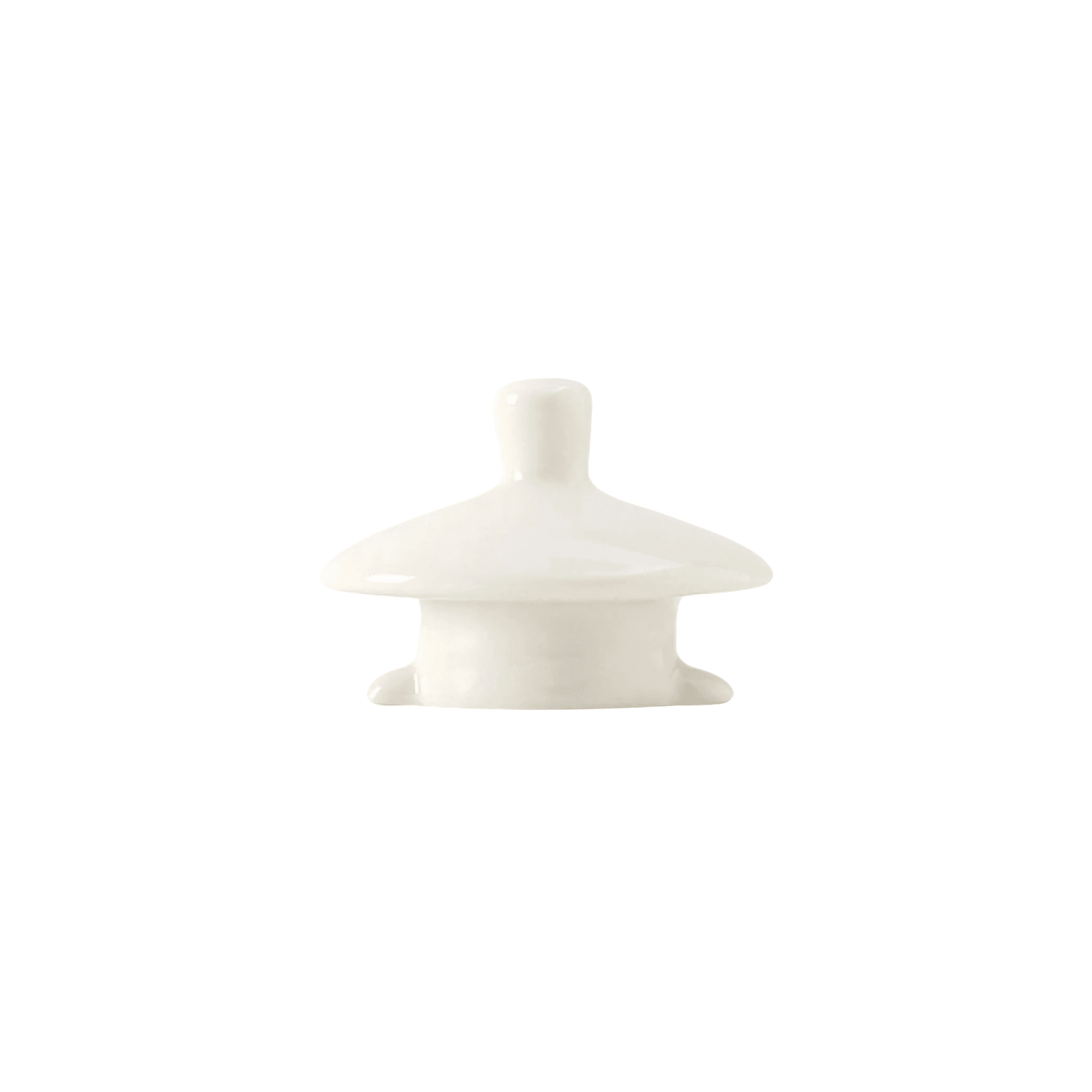 Tuxton BET1305L Coffee/Teapot Lid for BET-1305 - China, Eggshell, Beige, 1 Dozen