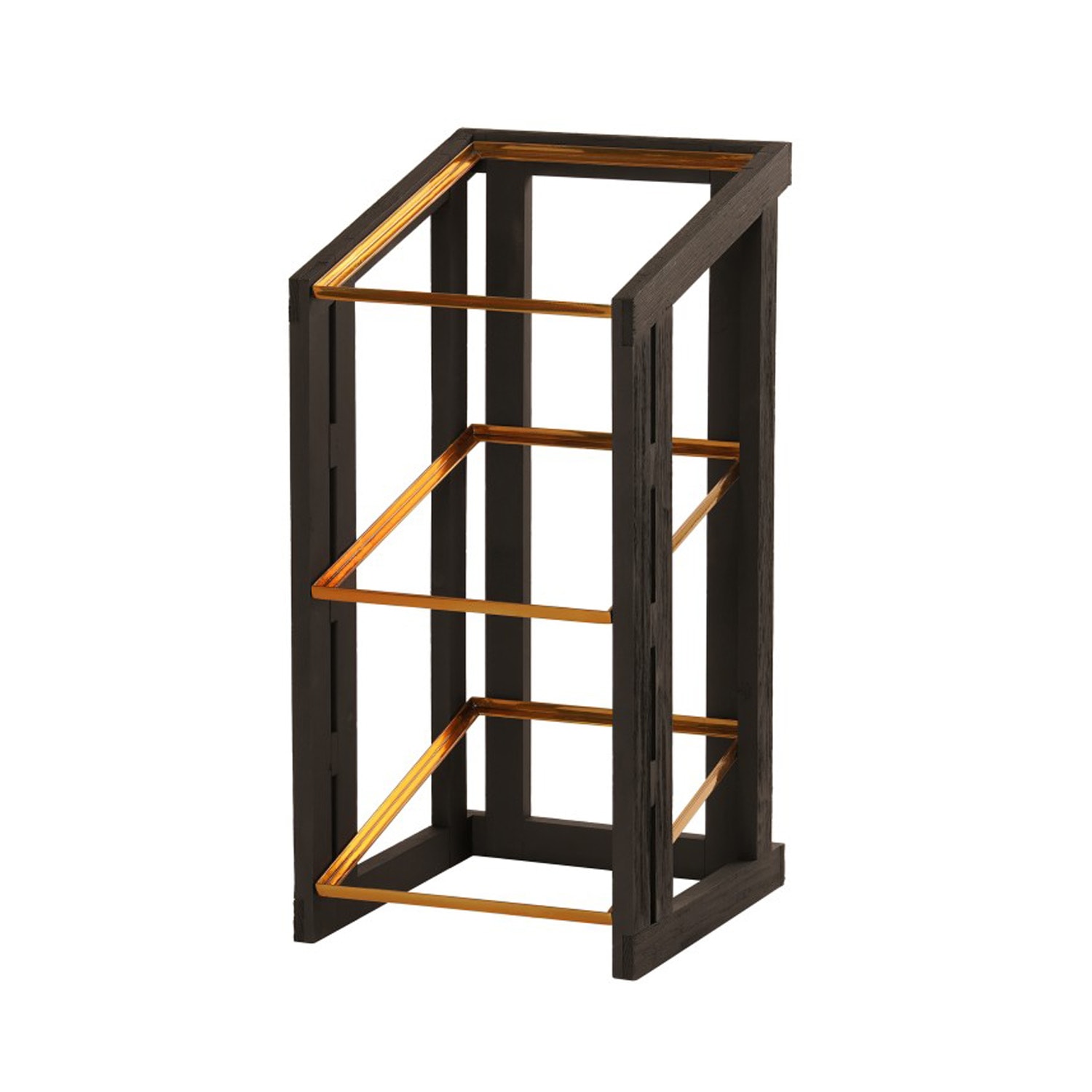 Cal-Mil 23781-3-13 3 Tier Merchandiser - 12 1/2 x 14 x 27 3/4, Wood, Black