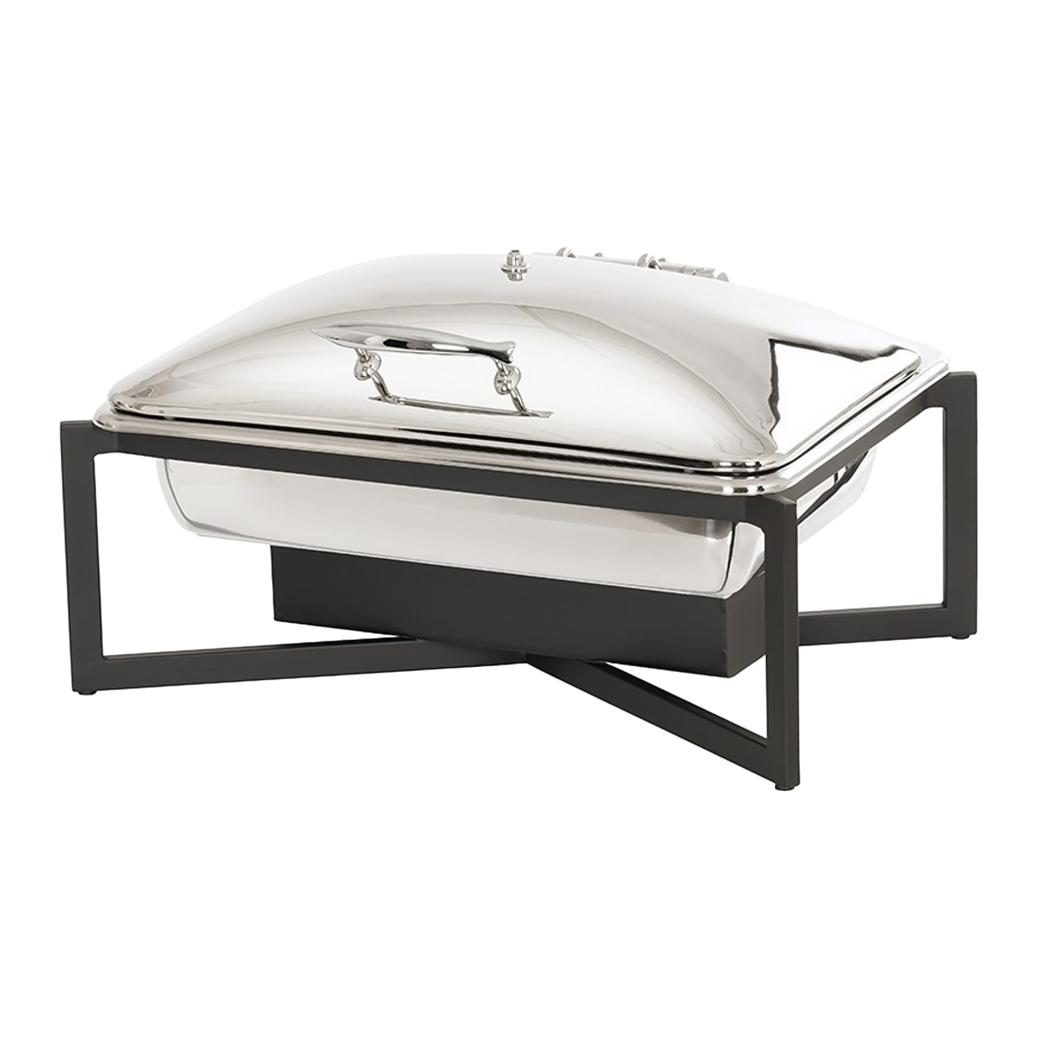 Cal-Mil 23807-13 Rectangular Chafer w/ Lid - 24 1/4 x 15 1/4 x 12, Metal, Black, Multi-Colored