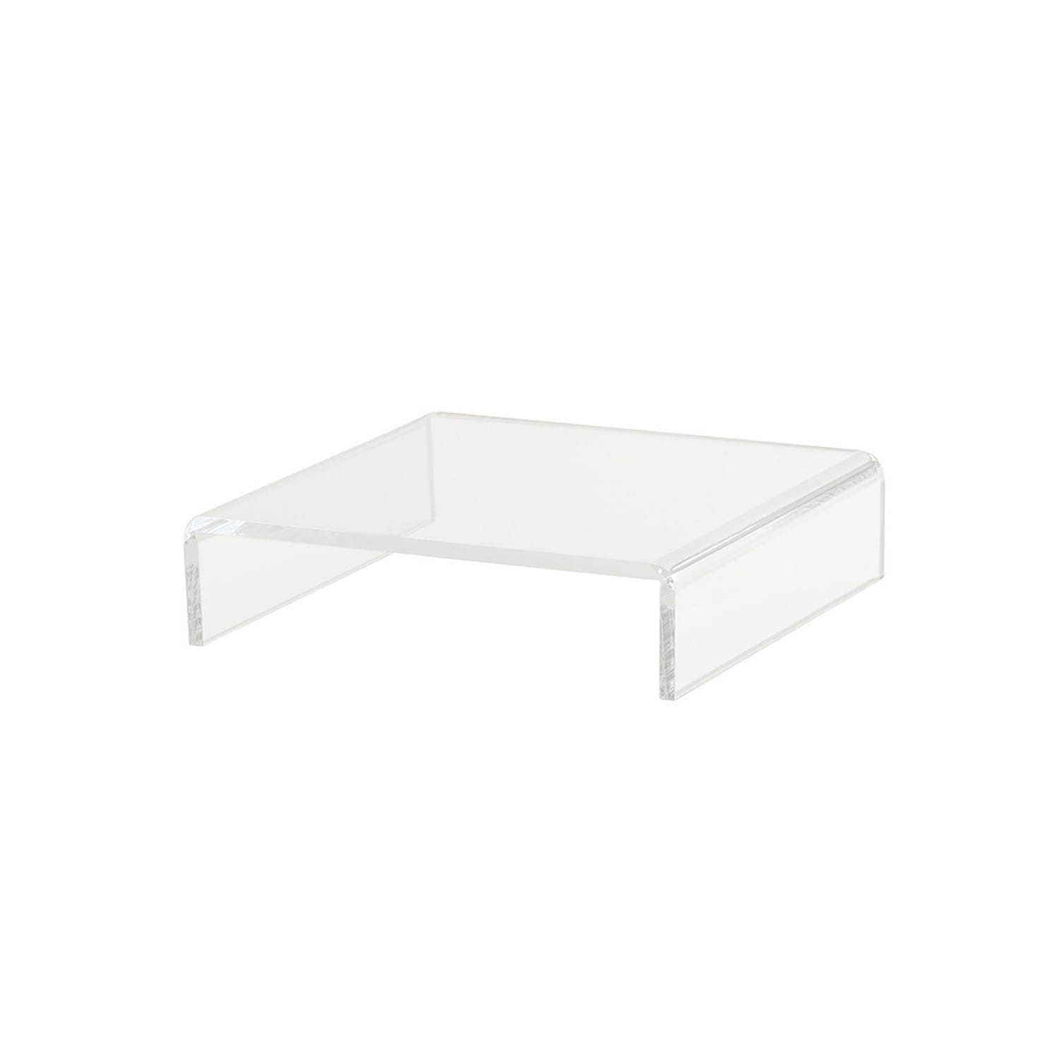 Cal-Mil 23817-3-12 U-Style Display Riser - 12 x 12 x 3, Acrylic, Clear