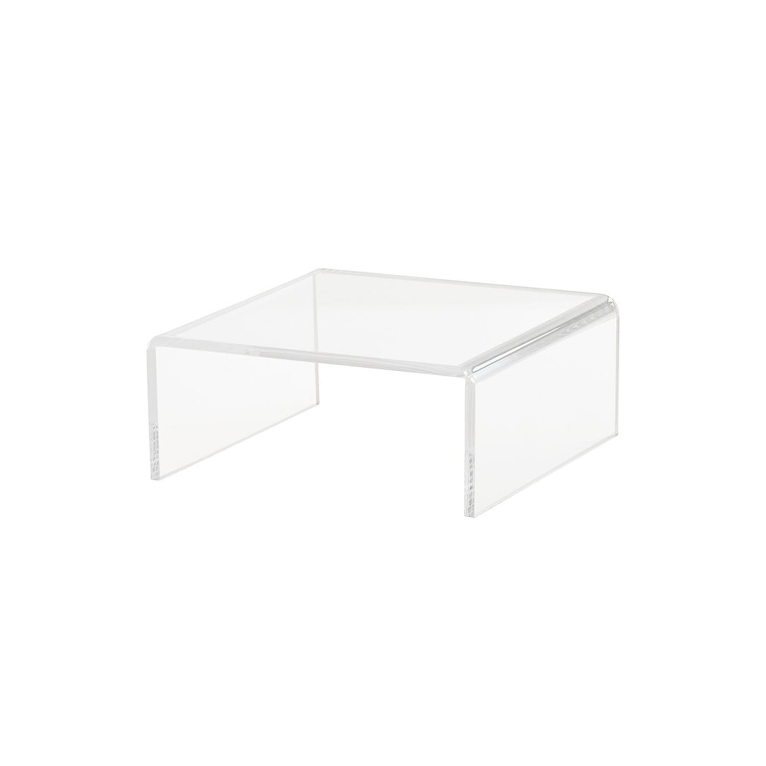 Cal-Mil 23817-5-12 U-Style Display Riser - 12 x 12 x 5, Acrylic, Clear