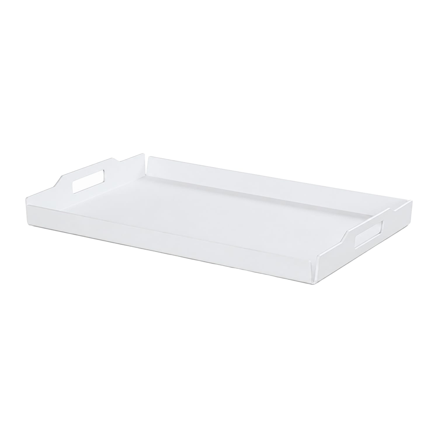 Cal-Mil 930-4-15 Rectangular Room Service Tray - 24 x 15 1/2, Plastic, White