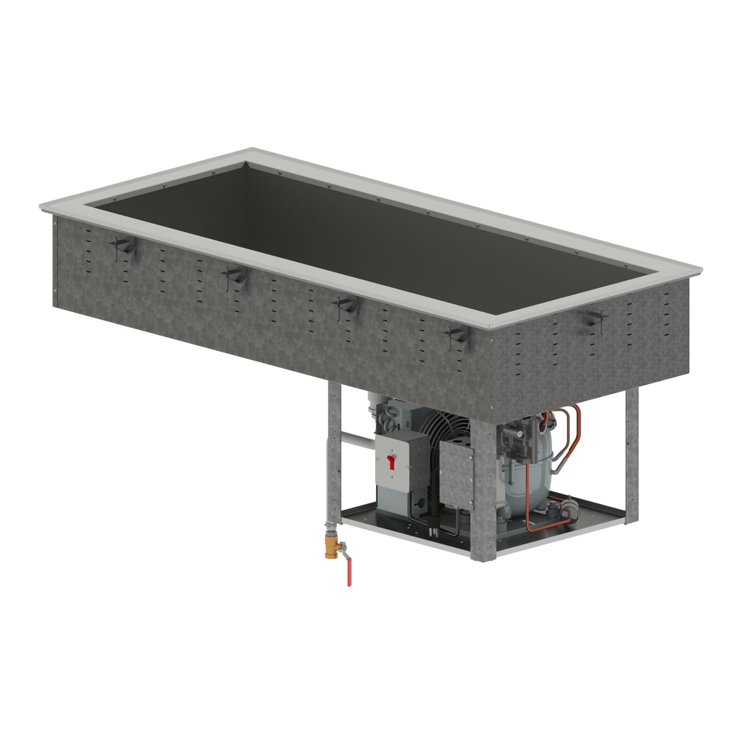 Vollrath FC-4CP-03120-R 26 Drop-In Refrigerator w/ 3 Pan Capacity - Cold Wall Cooled, 120v, Stainless Steel