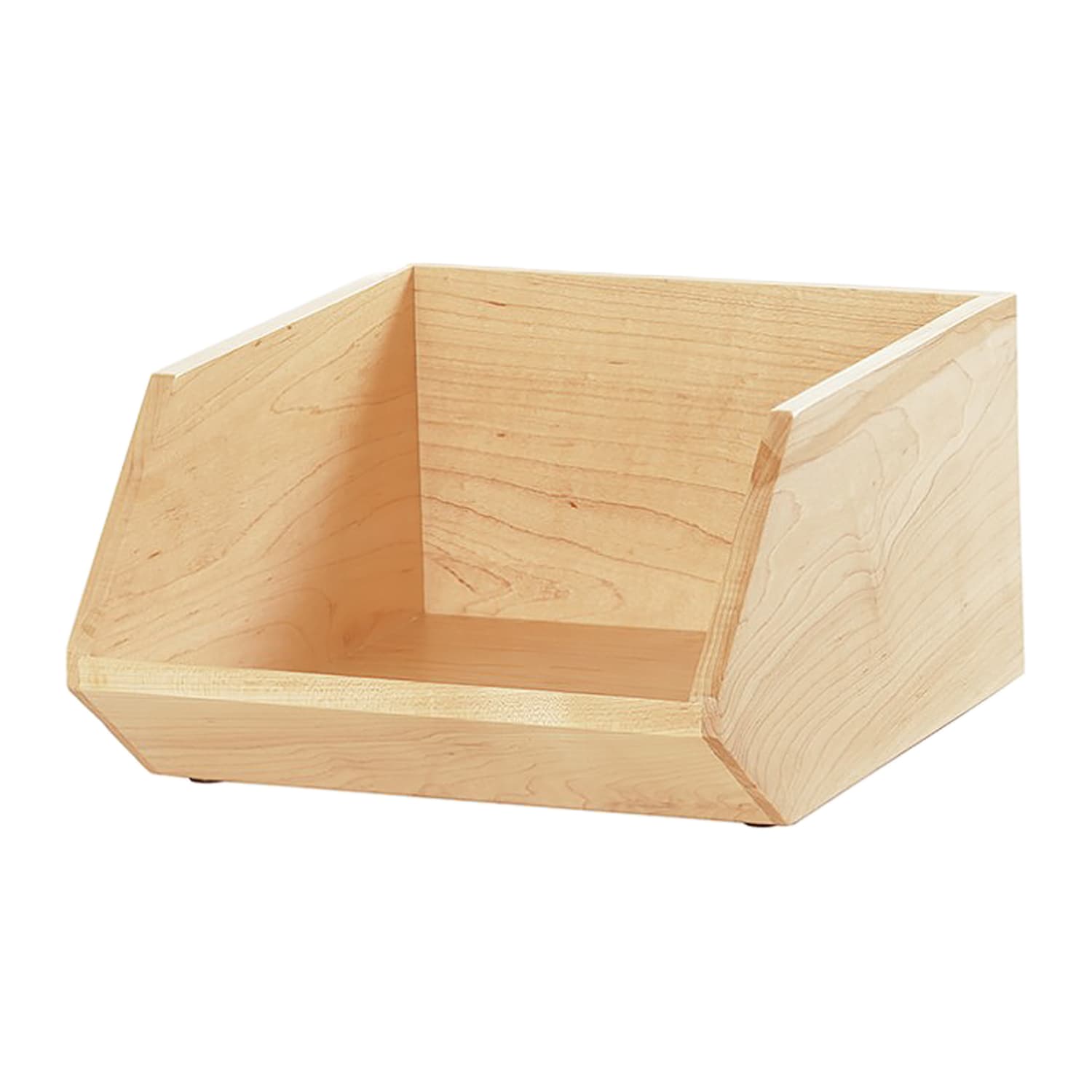 Cal-Mil 23762-14-71 Angled Display Box Base - 12 x 14 1/4 x 7, Wood, Blonde, Brown