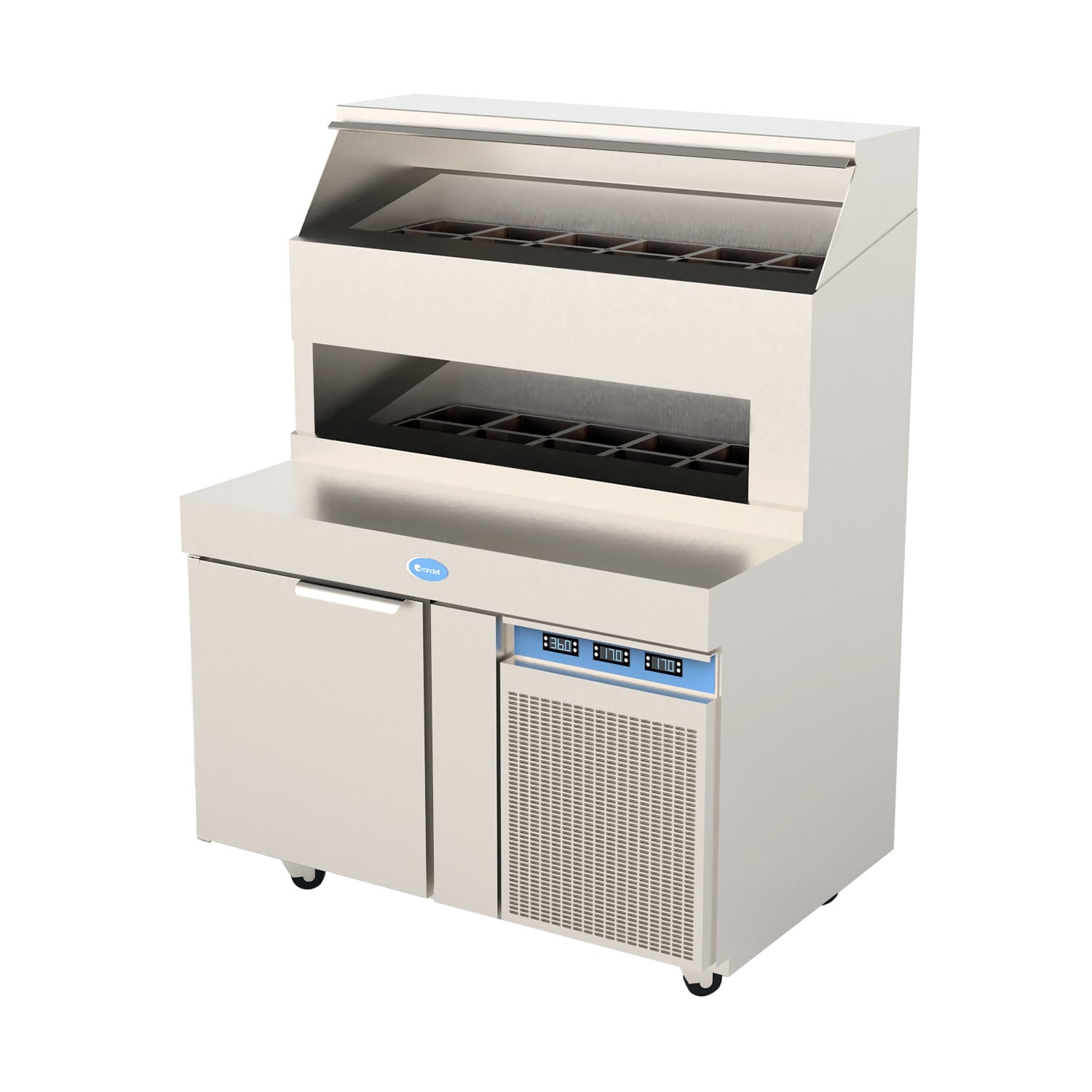 Randell 8148D-290 48 Pizza Prep Table w/ Refrigerated Base, 115v, Stainless Steel