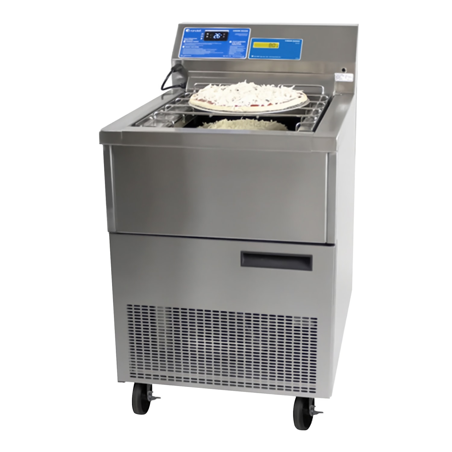 Randell RCS-24 24 Pizza Prep Table w/ Refrigerated Base, 115v, Stainless Steel