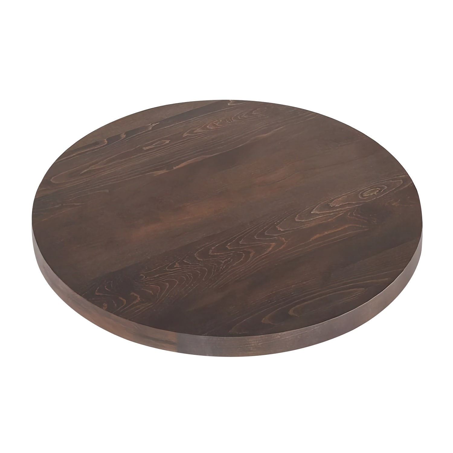 Flash Furniture GSF-003-30R-DKBRN-GG 30 Round Wood Table Top, Dark Brown, 1.5 in