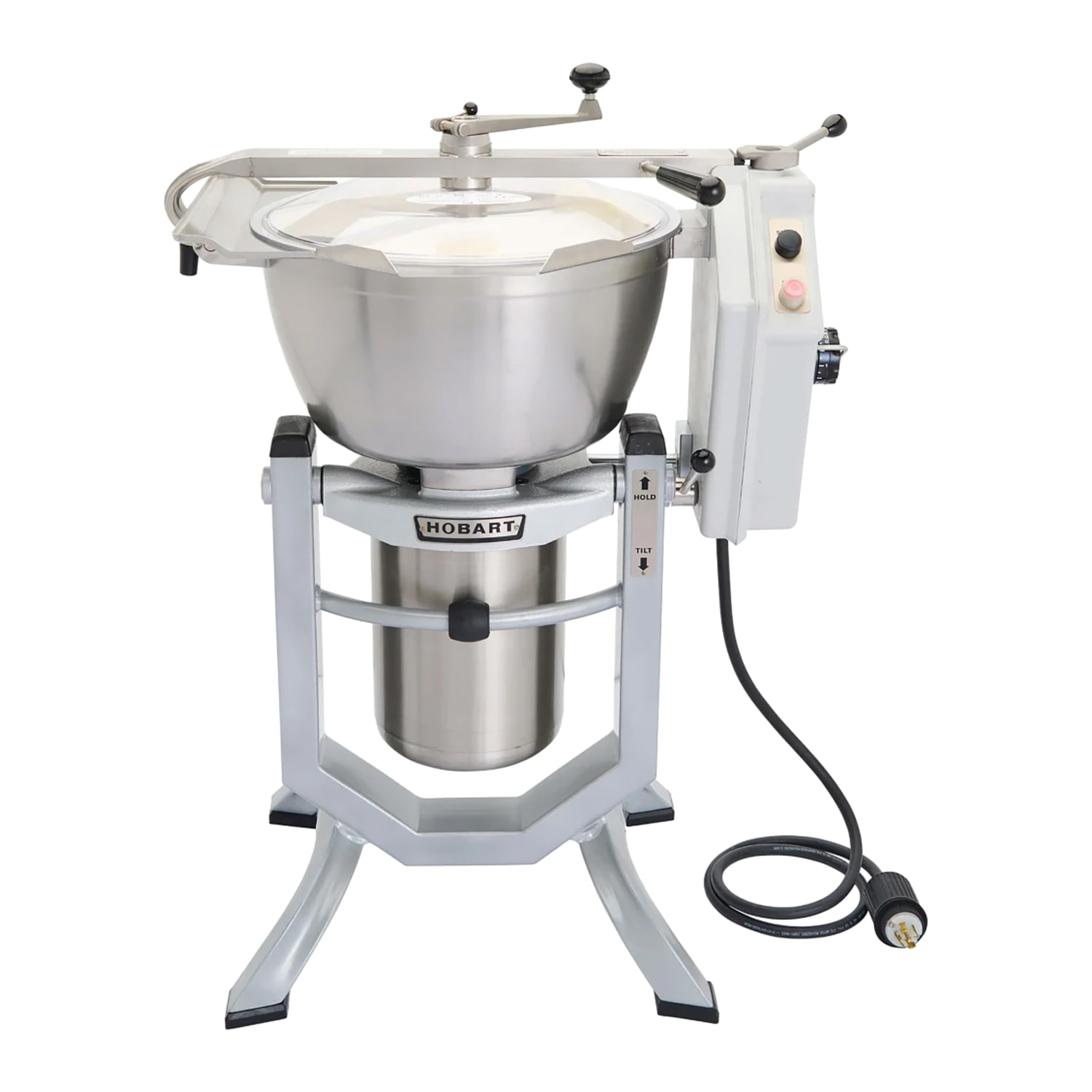 Hobart HCM450-61 45 qt Cutter Commercial Mixer w/ Stainless Steel Tilting Bowl & 5 HP Motor, 200v/3ph, Vertical Cutter, 45 Quart