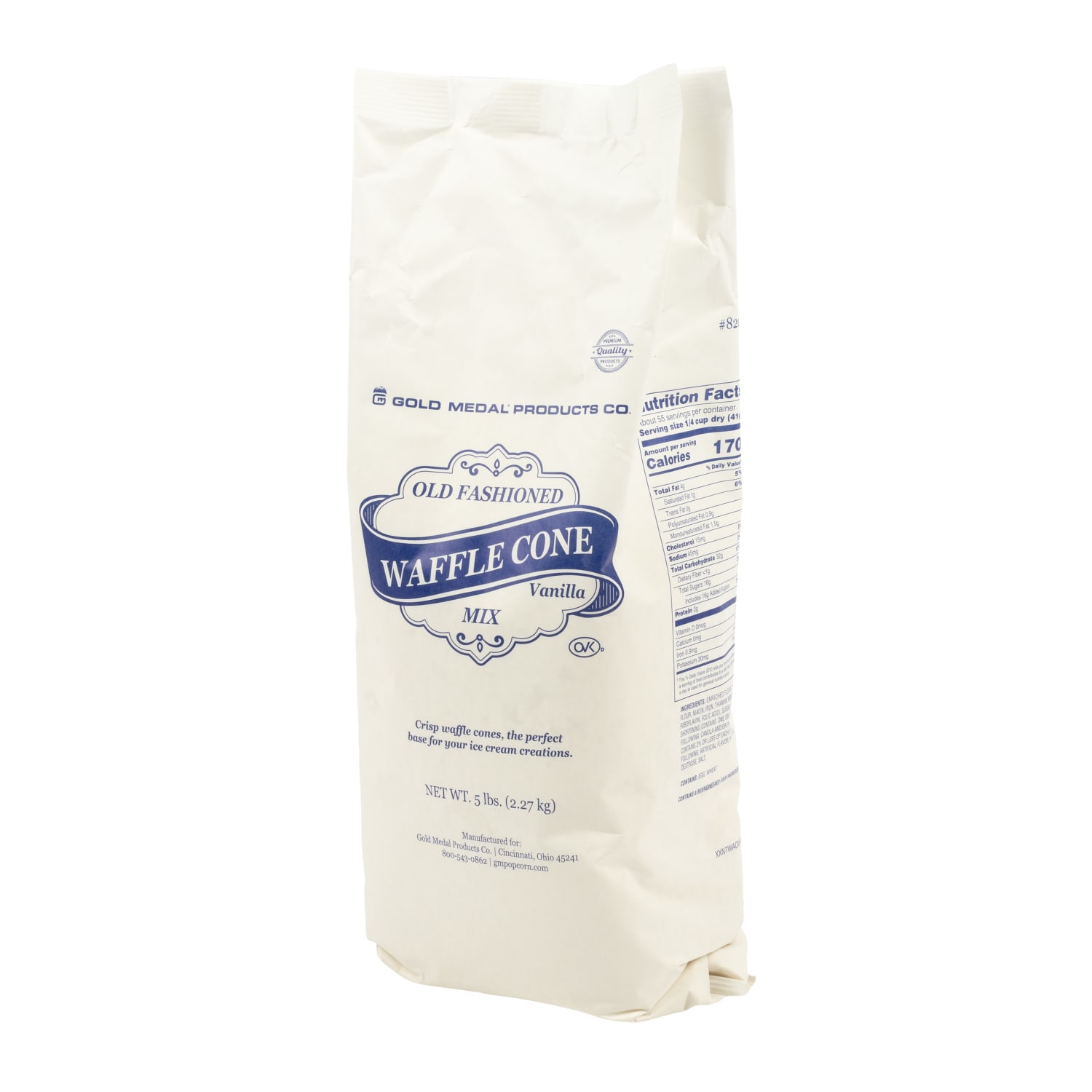 Gold Medal 8209 5 lb Old Fashioned Waf-A-Kone Mix, 6 Bags/Case, Case of 6