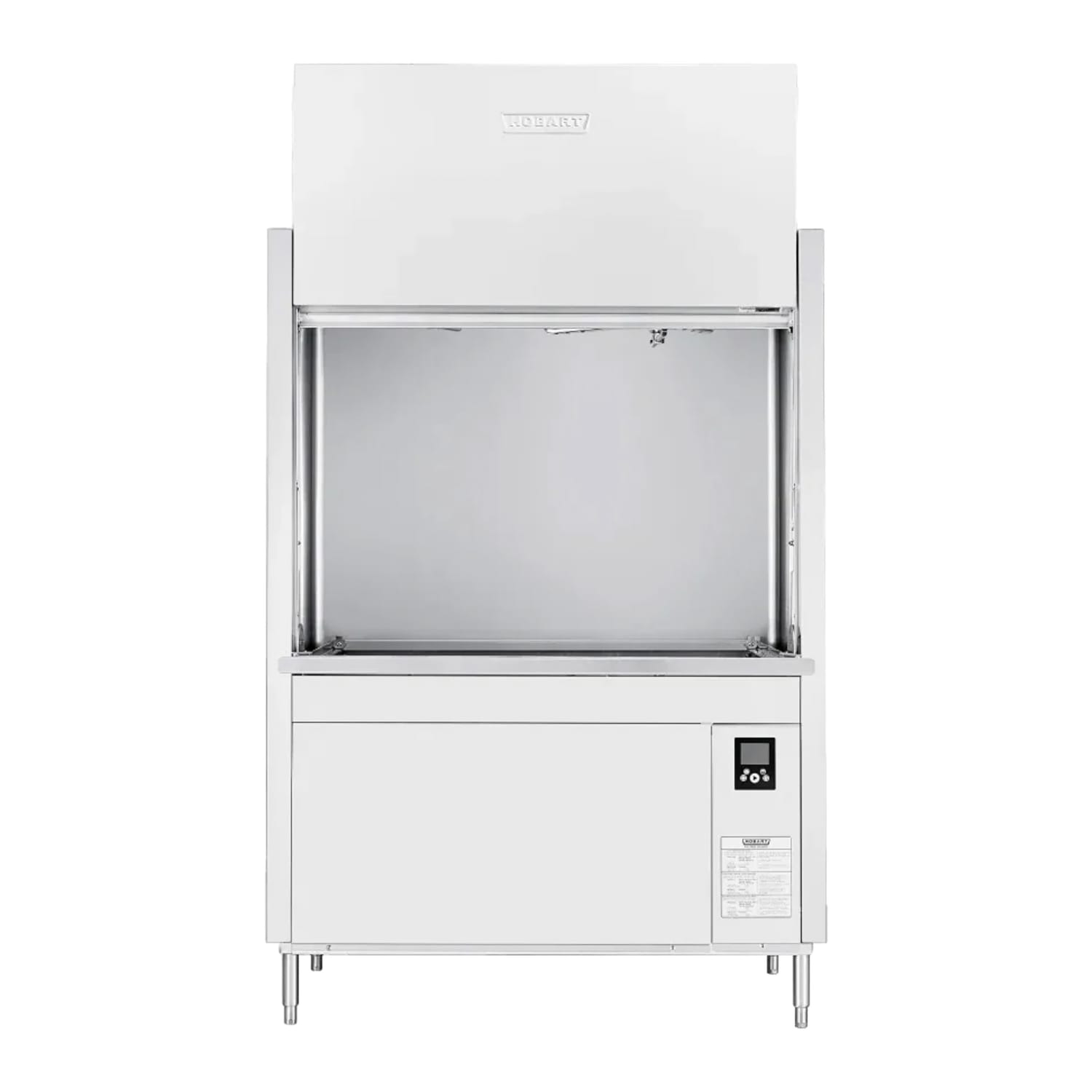 Hobart PW20N-ADV-1 Advansys High Temp Door Type Dishwasher w/ 13 Racks/hr, Built-in Booster, 208-240v/3ph, Stainless Steel