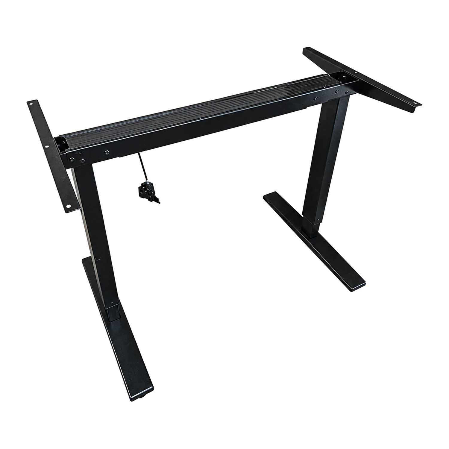 Oak Street B2543-ADJ Adjustable Table Base for 30 x 48 Table Tops - Steel, Black