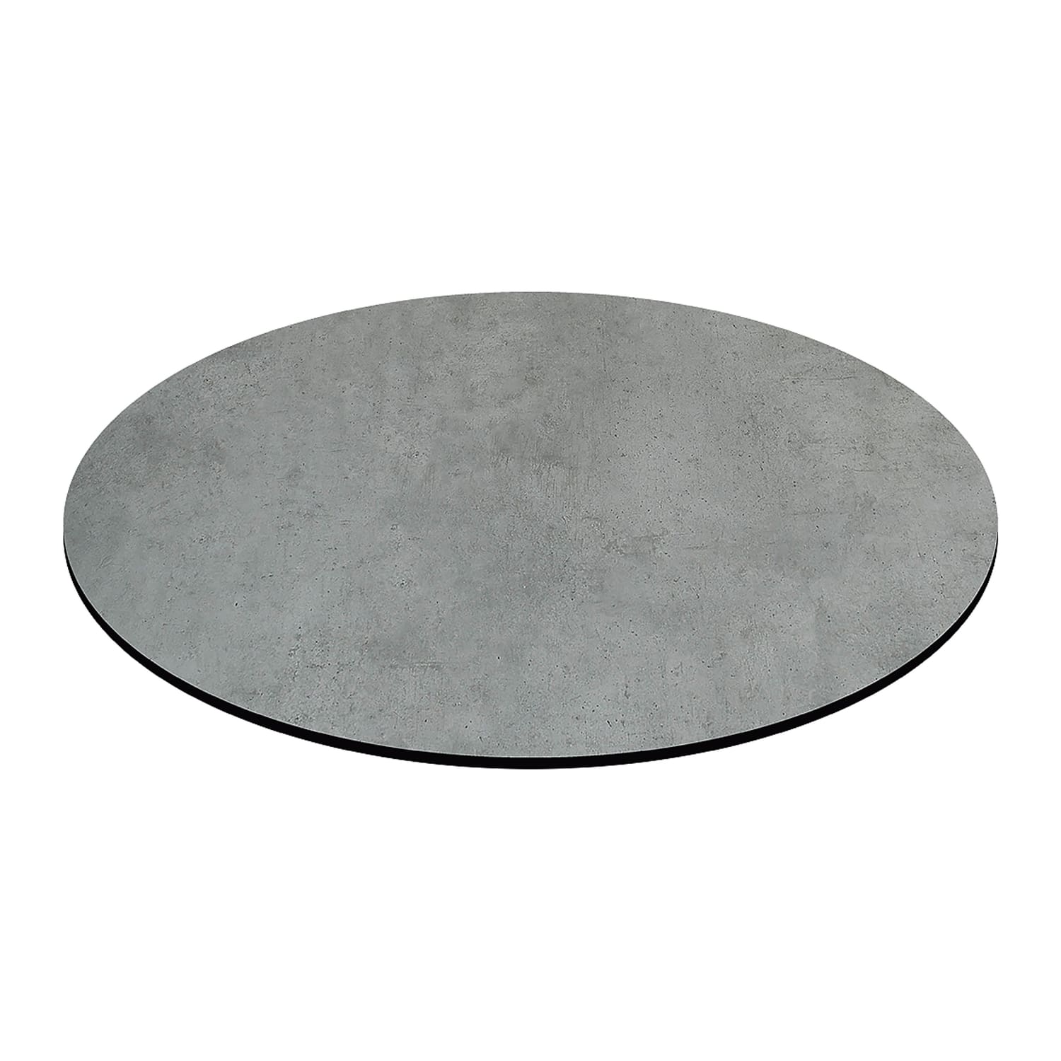 Oak Street CC30R-TC 30 Round Laminate Table Top w/ Umbrella Hole, Textured Concrete, Gray, 0.47 in