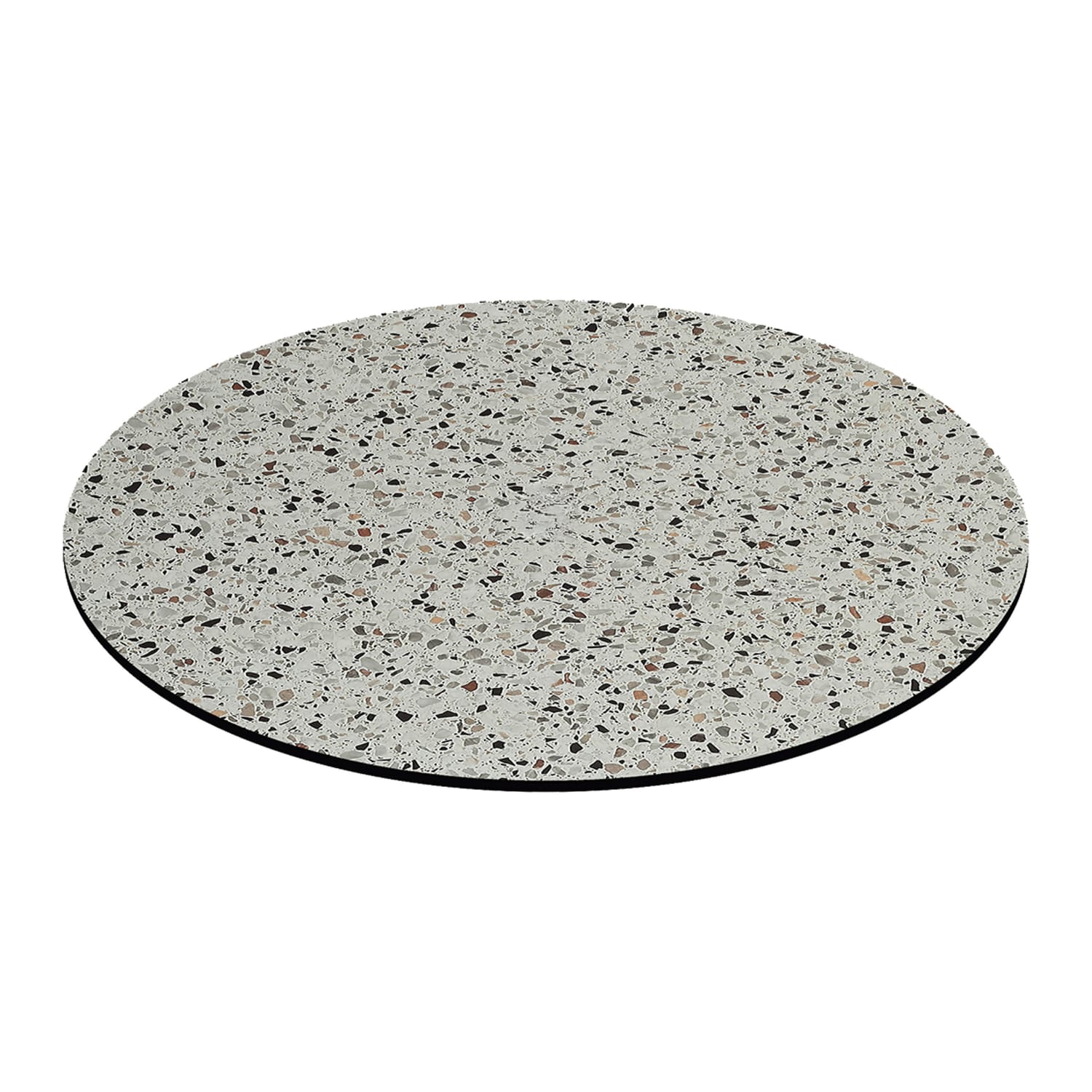Oak Street CC30R-MA-NO HOLE 30 Round Laminate Table Top, Maremma, Multi-Colored, 0.47 in
