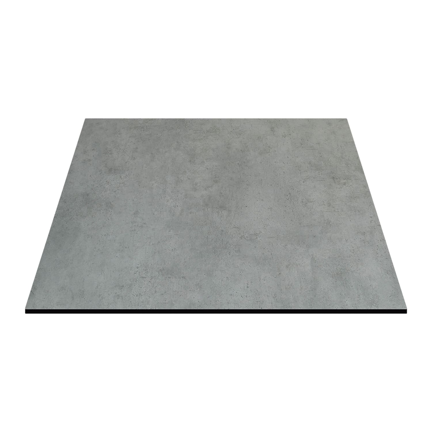 Oak Street CC3072-TC 30 x 72 Rectangular Laminate Table Top w/ Umbrella Hole, Textured Concrete, Gray, 0.47 in