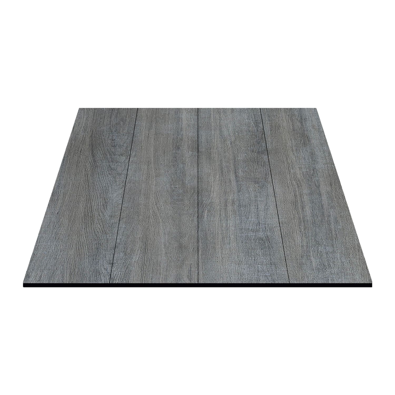 Oak Street CC3072-WP 30 x 72 Rectangular Laminate Table Top w/ Umbrella Hole, Weathered Pewter, Gray, 0.47 in