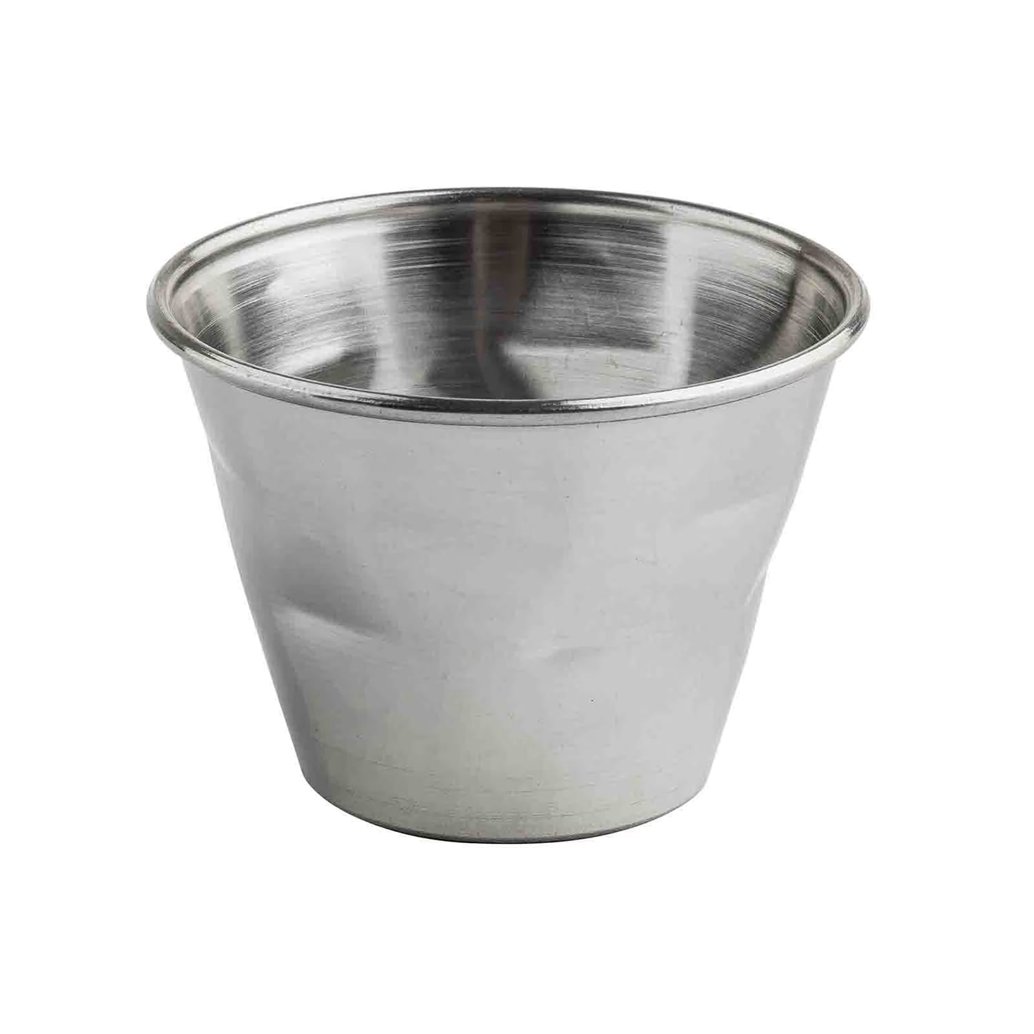 Tablecraft 13049 2 1/2 oz Round Ramekin - Stainless Steel, Case of 12